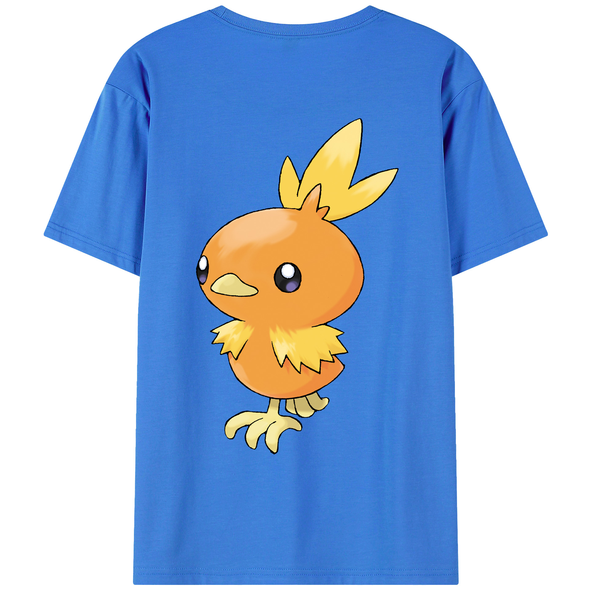 （画像用） ポケットモンスター Pokémon 綿100％ メンズ半袖Tシャツ（バックプリント） 通気性