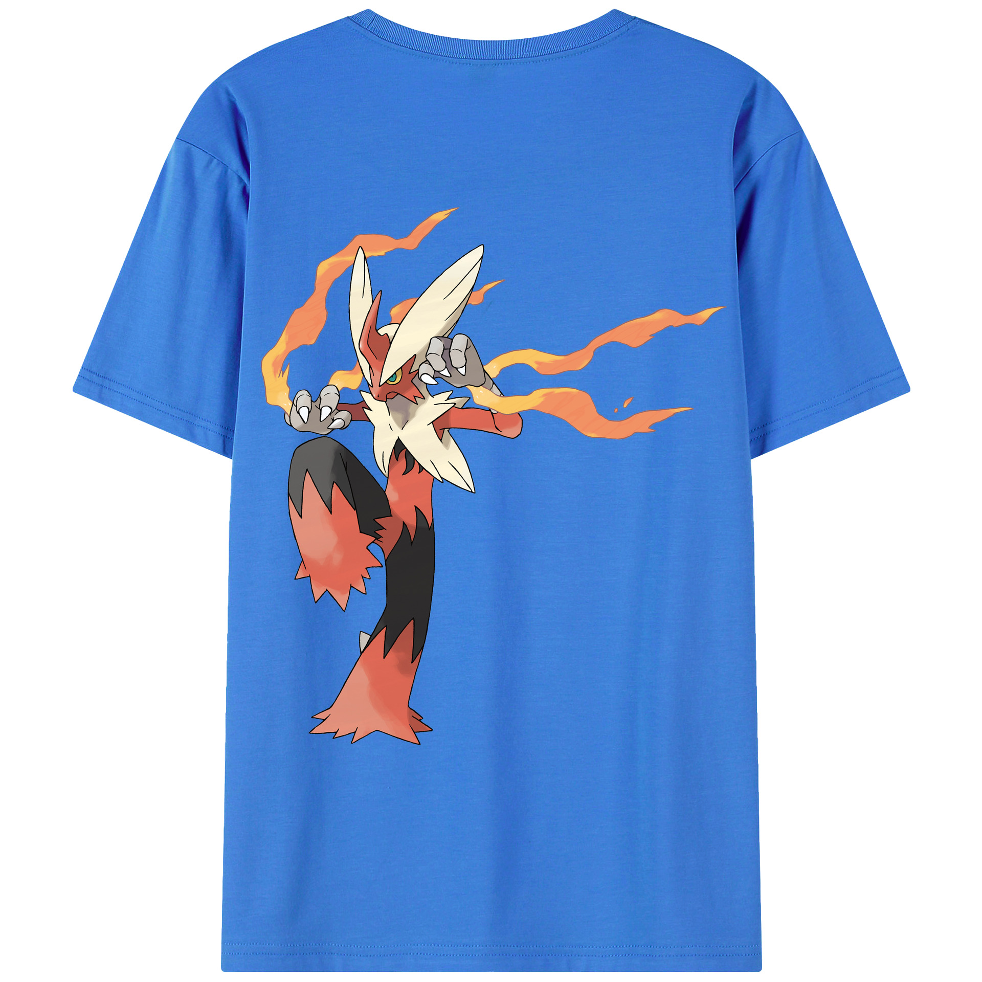 （画像用） ポケットモンスター Pokémon 綿100％ メンズ半袖Tシャツ（バックプリント） 通気性