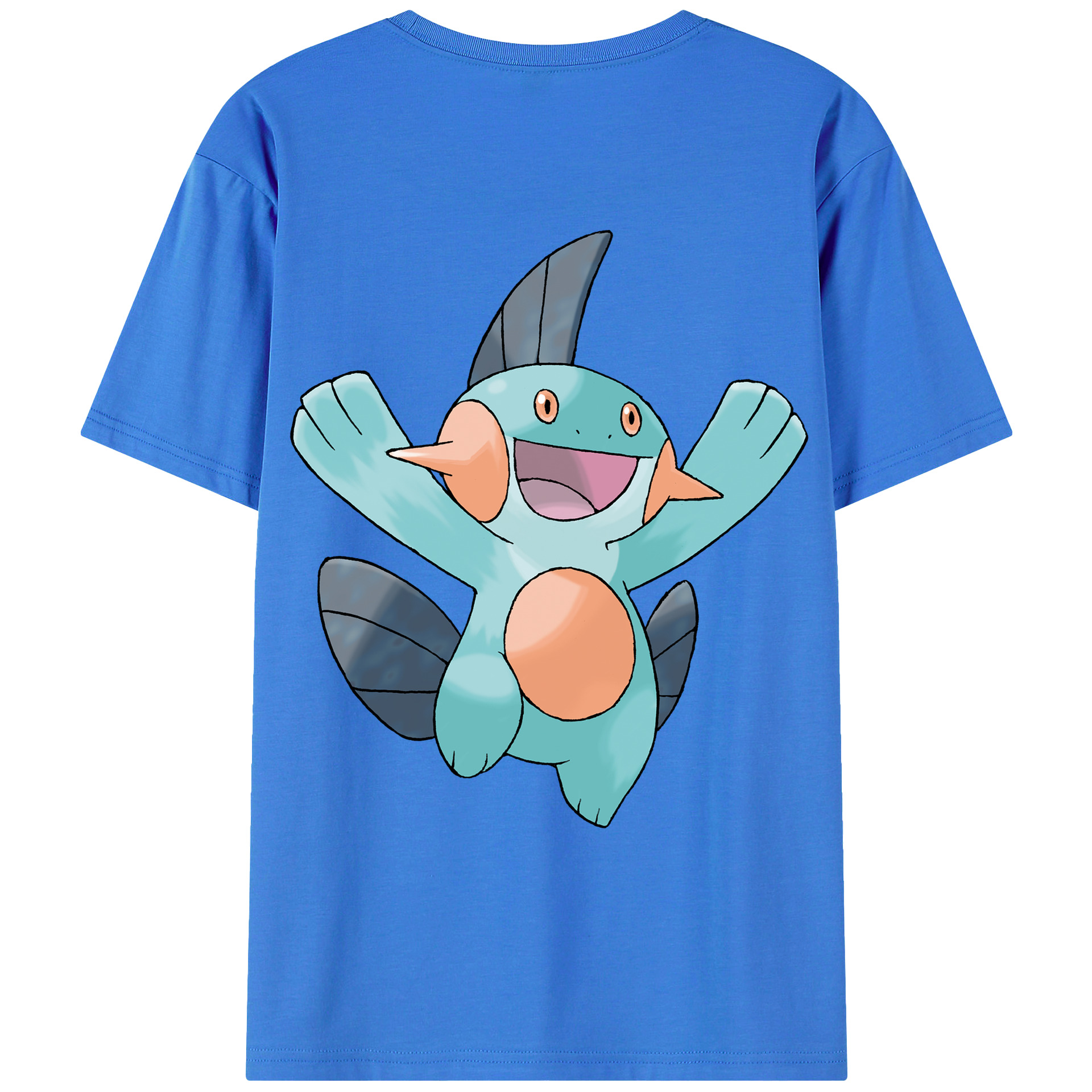 （画像用） ポケットモンスター Pokémon 綿100％ メンズ半袖Tシャツ（バックプリント） 通気性