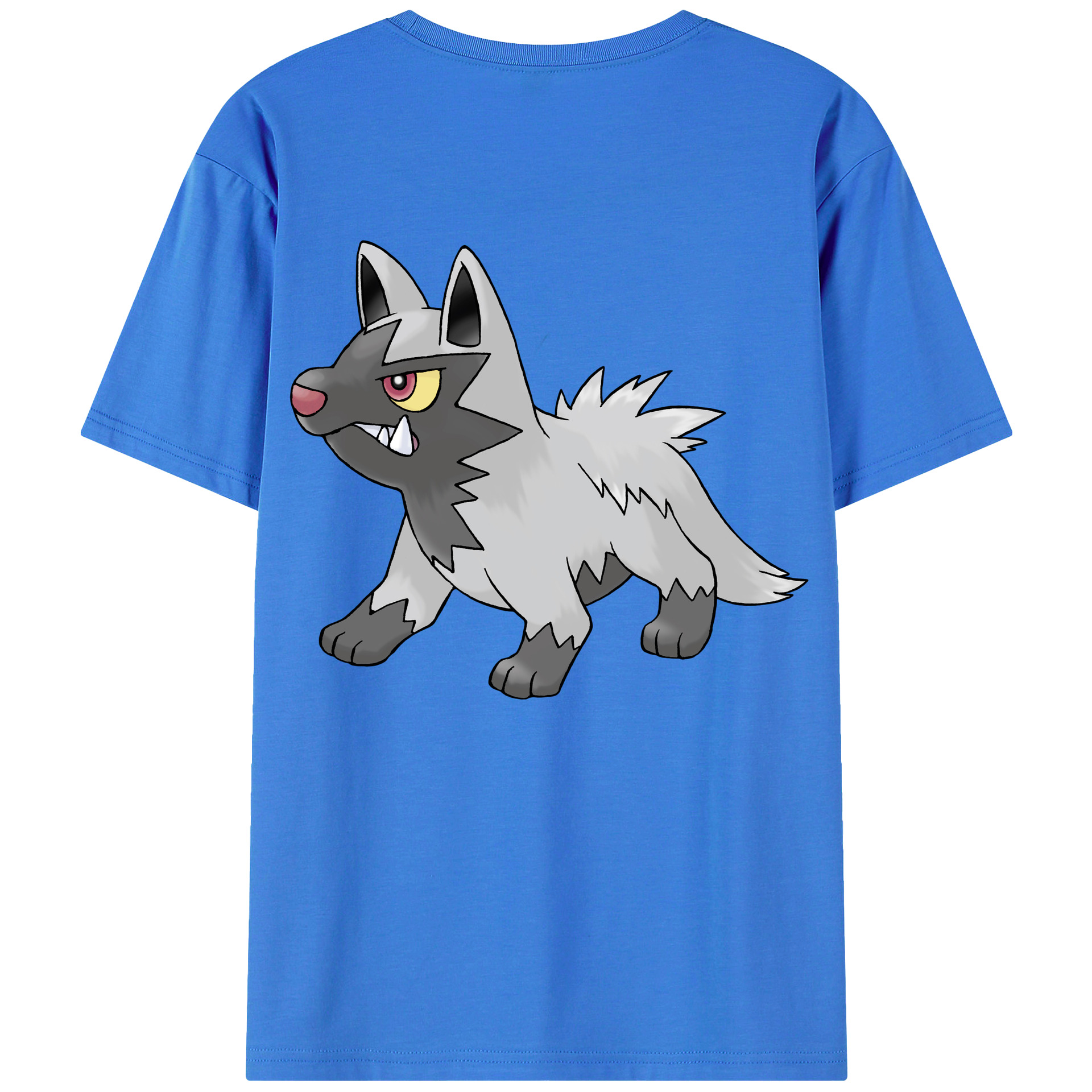 （画像用） ポケットモンスター Pokémon 綿100％ メンズ半袖Tシャツ（バックプリント） 通気性