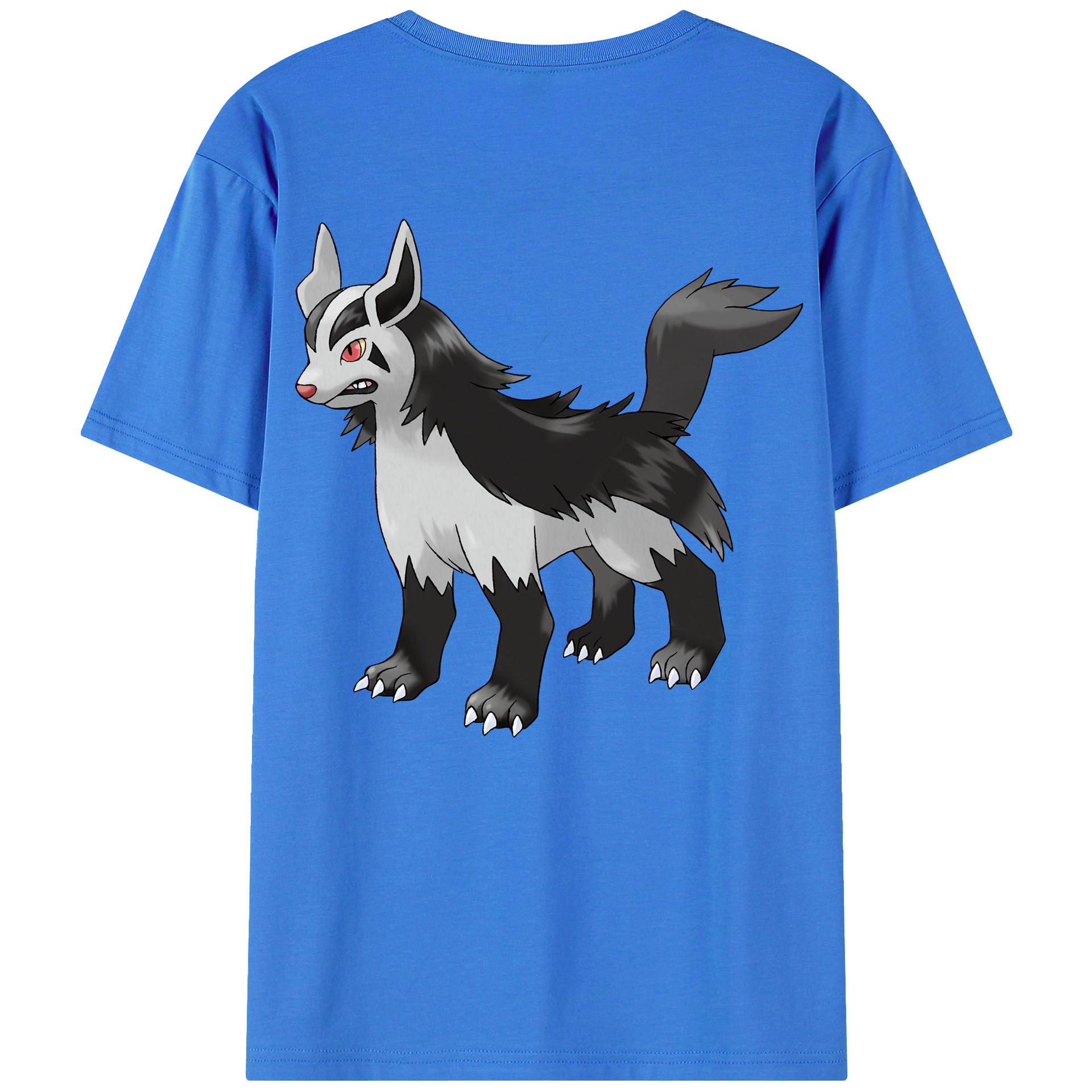 （画像用） ポケットモンスター Pokémon 綿100％ メンズ半袖Tシャツ（バックプリント） 通気性