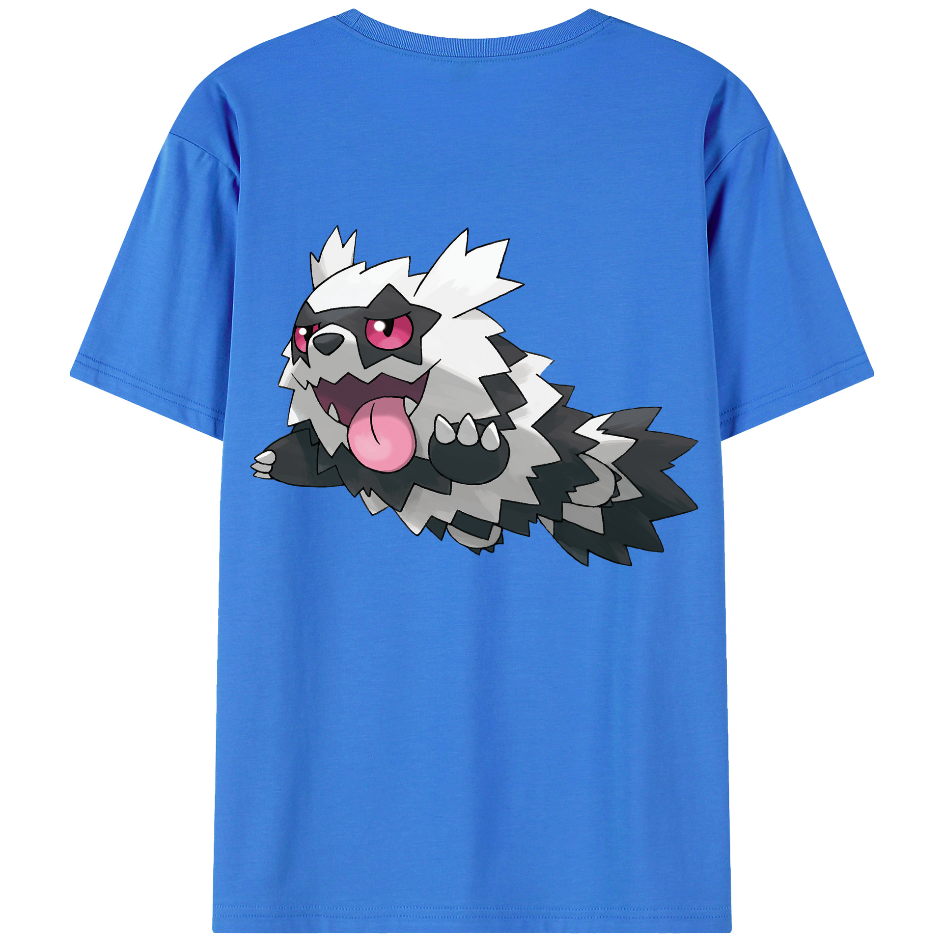 （画像用） ポケットモンスター Pokémon 綿100％ メンズ半袖Tシャツ（バックプリント） 通気性
