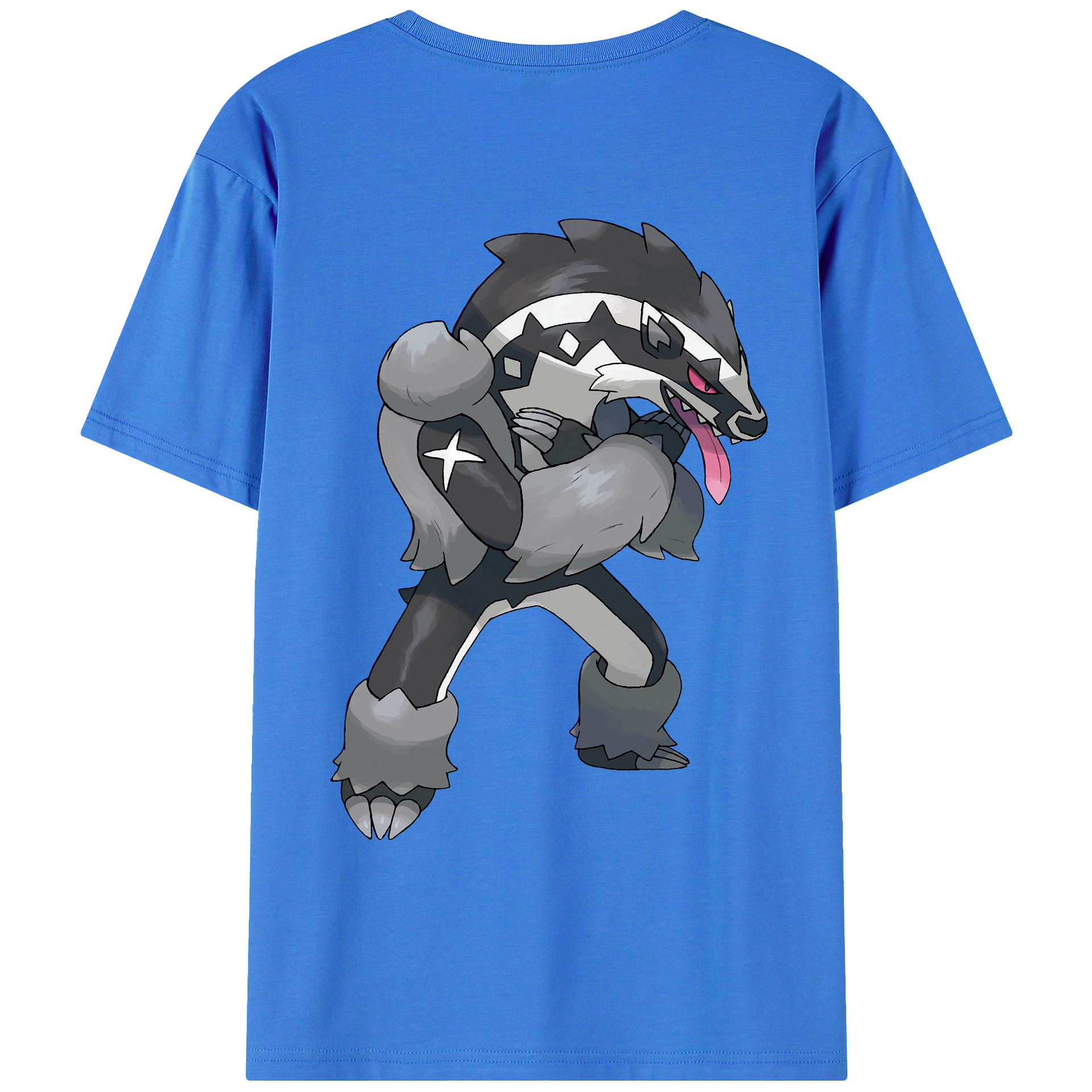 （画像用） ポケットモンスター Pokémon 綿100％ メンズ半袖Tシャツ（バックプリント） 通気性