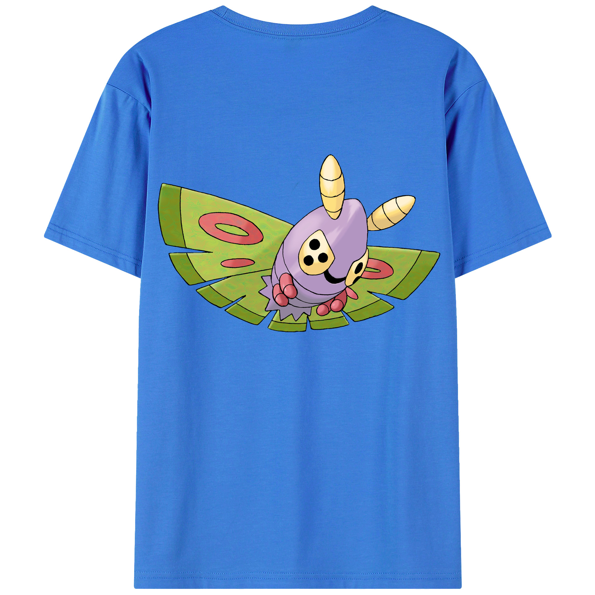 （画像用） ポケットモンスター Pokémon 綿100％ メンズ半袖Tシャツ（バックプリント） 通気性