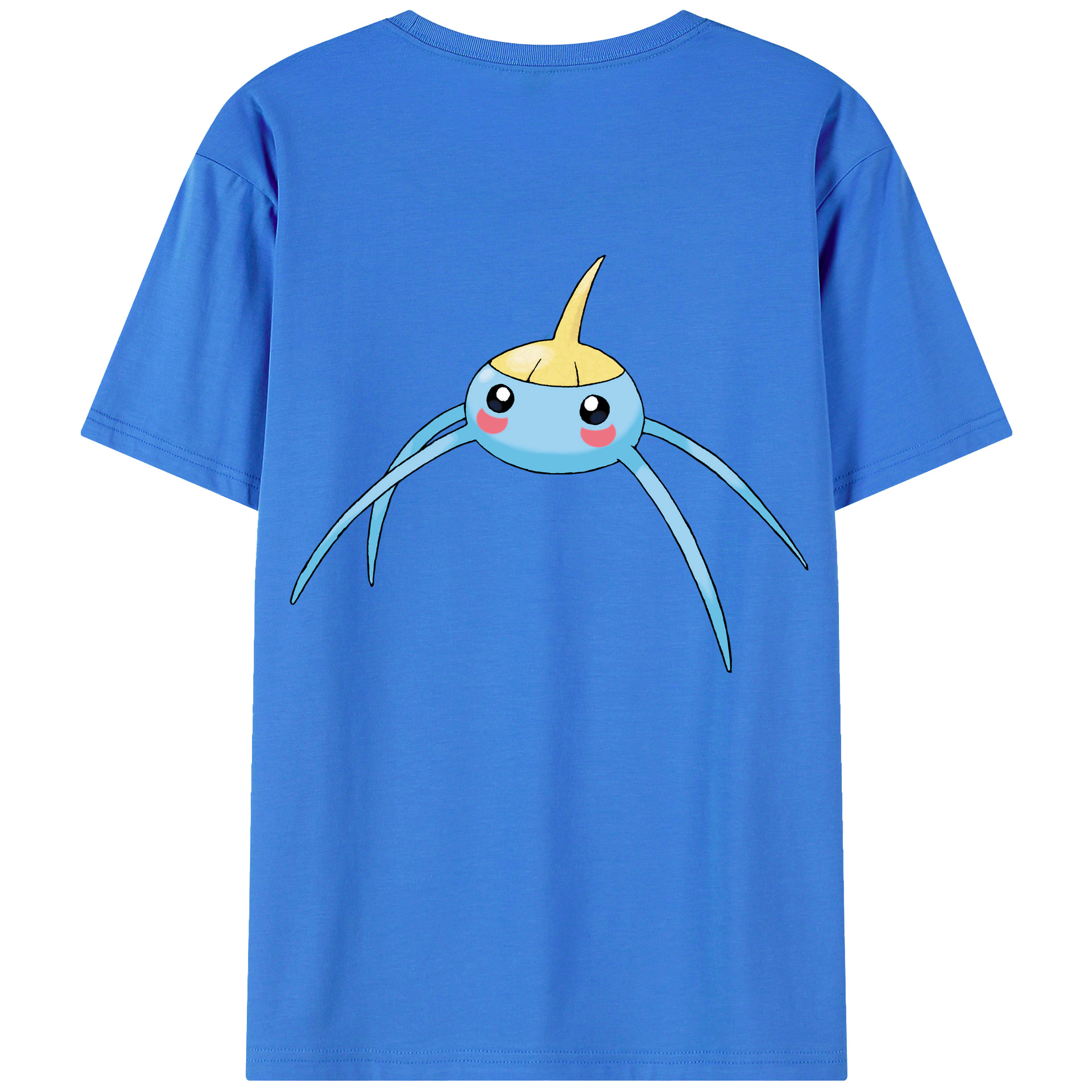 （画像用） ポケットモンスター Pokémon 綿100％ メンズ半袖Tシャツ（バックプリント） 通気性