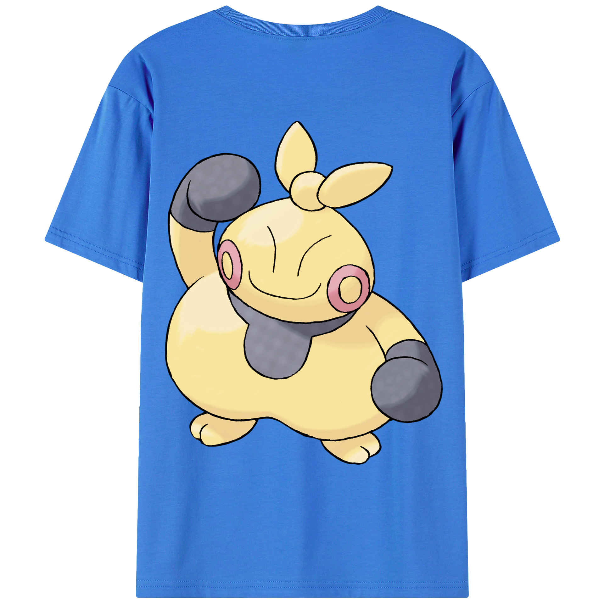 （画像用） ポケットモンスター Pokémon 綿100％ メンズ半袖Tシャツ（バックプリント） 通気性