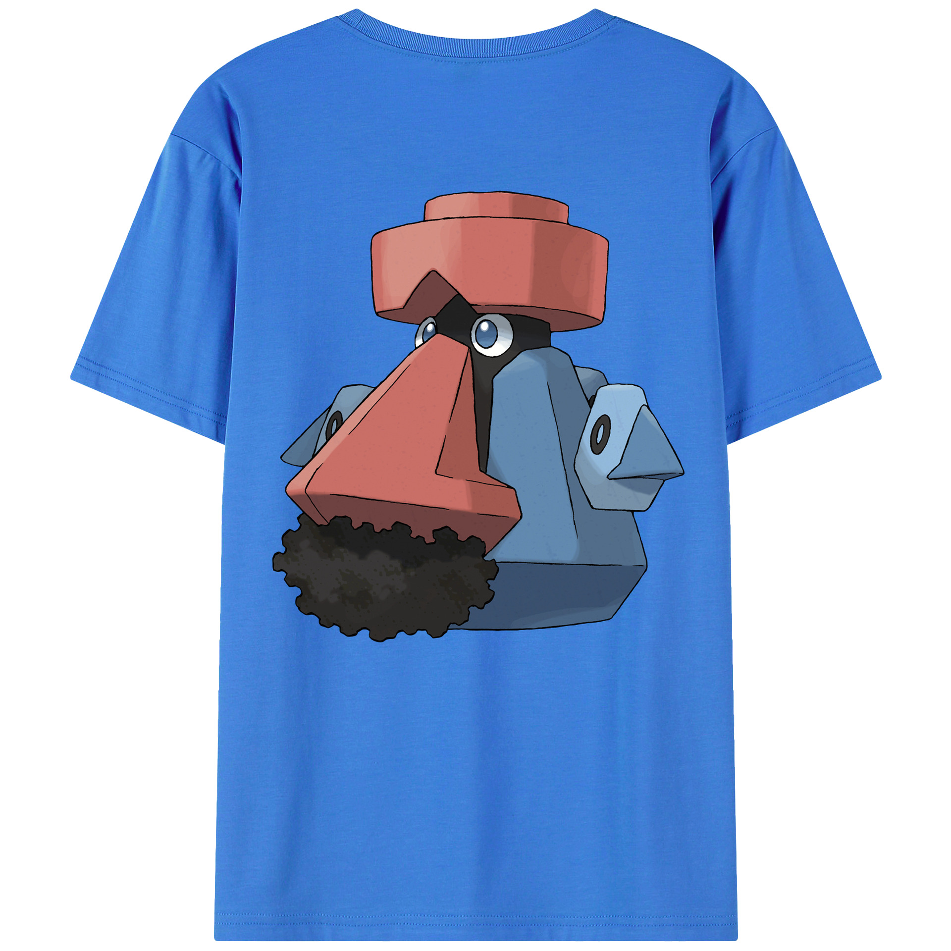 （画像用） ポケットモンスター Pokémon 綿100％ メンズ半袖Tシャツ（バックプリント） 通気性