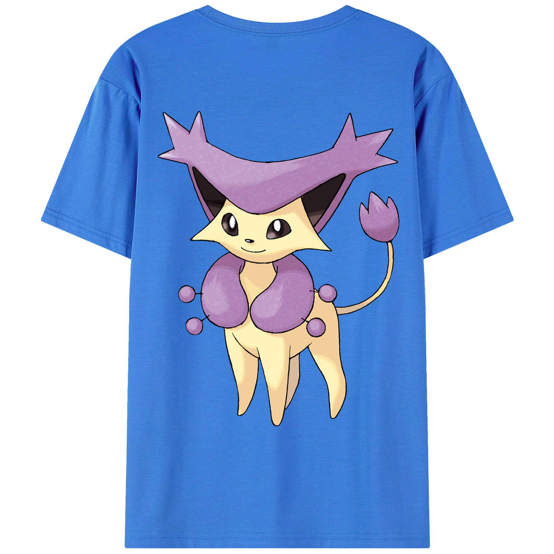 （画像用） ポケットモンスター Pokémon 綿100％ メンズ半袖Tシャツ（バックプリント） 通気性