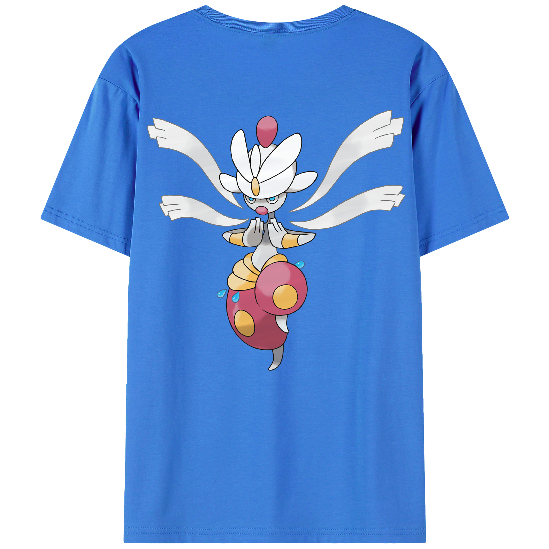 （画像用） ポケットモンスター Pokémon 綿100％ メンズ半袖Tシャツ（バックプリント） 通気性