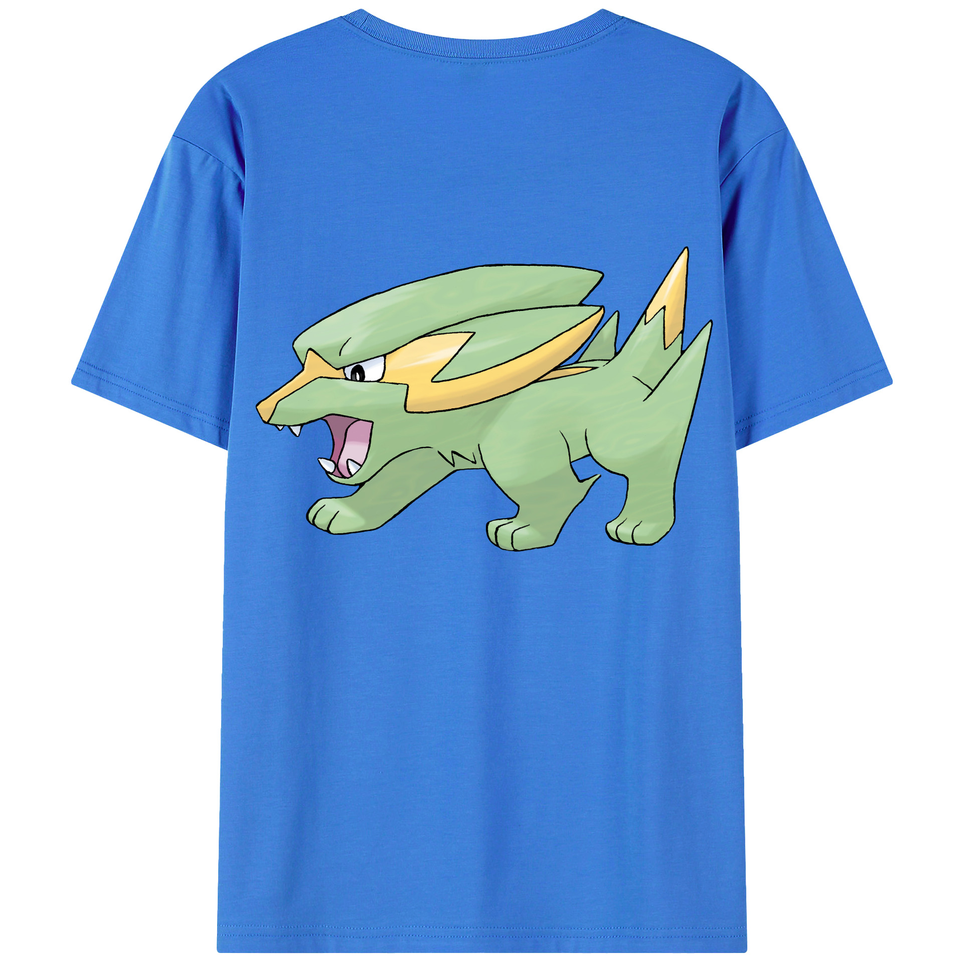 （画像用） ポケットモンスター Pokémon 綿100％ メンズ半袖Tシャツ（バックプリント） 通気性