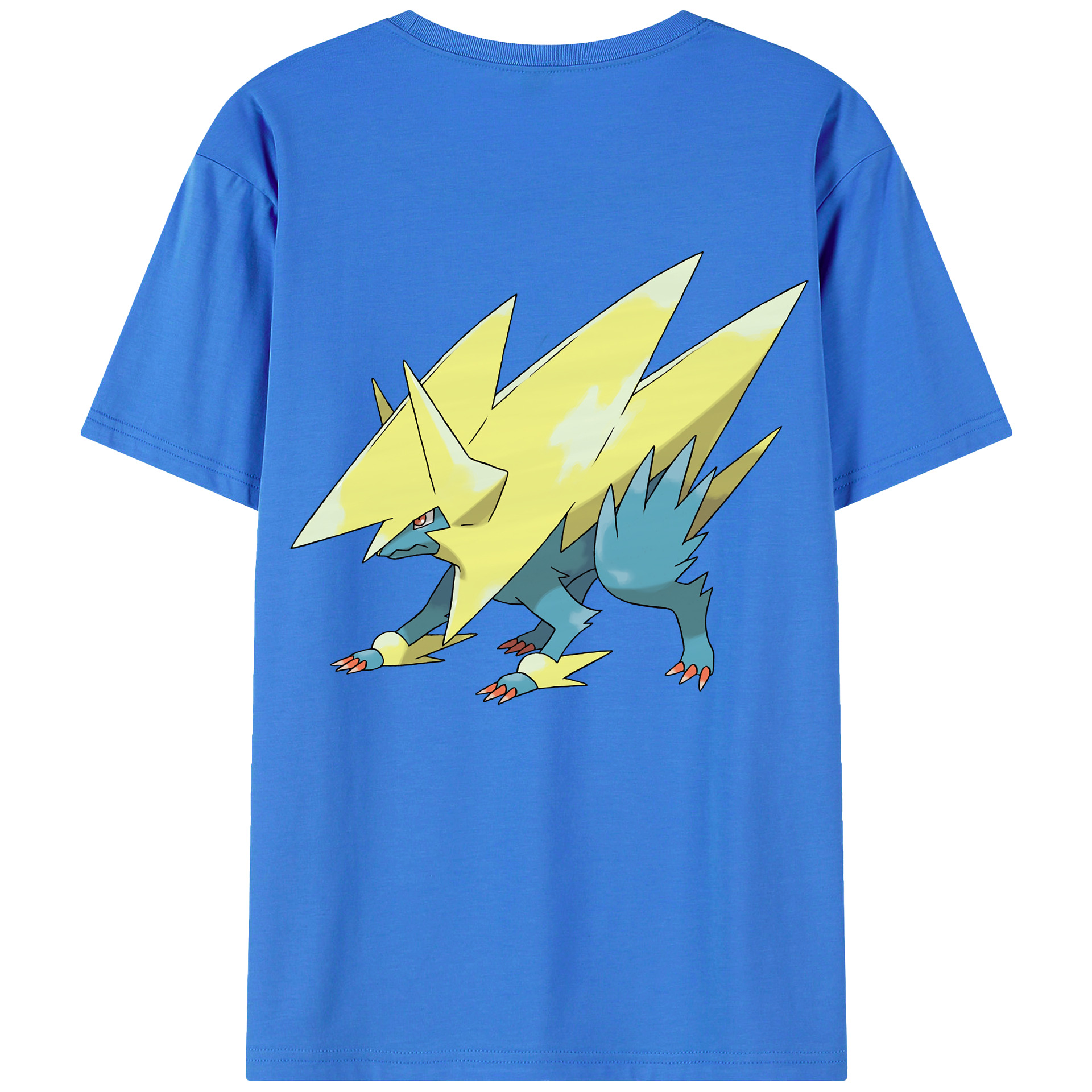 （画像用） ポケットモンスター Pokémon 綿100％ メンズ半袖Tシャツ（バックプリント） 通気性