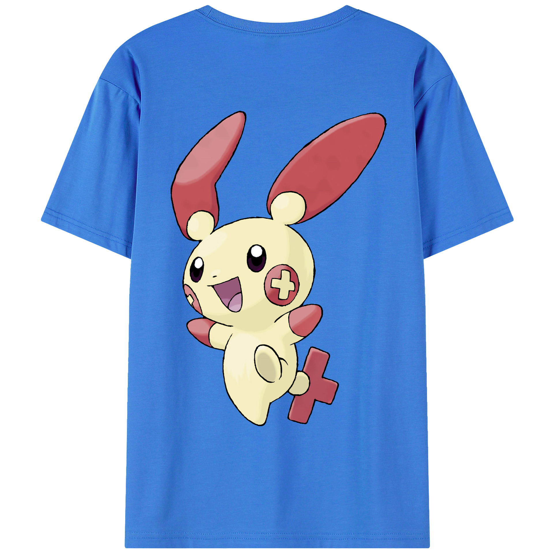 （画像用） ポケットモンスター Pokémon 綿100％ メンズ半袖Tシャツ（バックプリント） 通気性