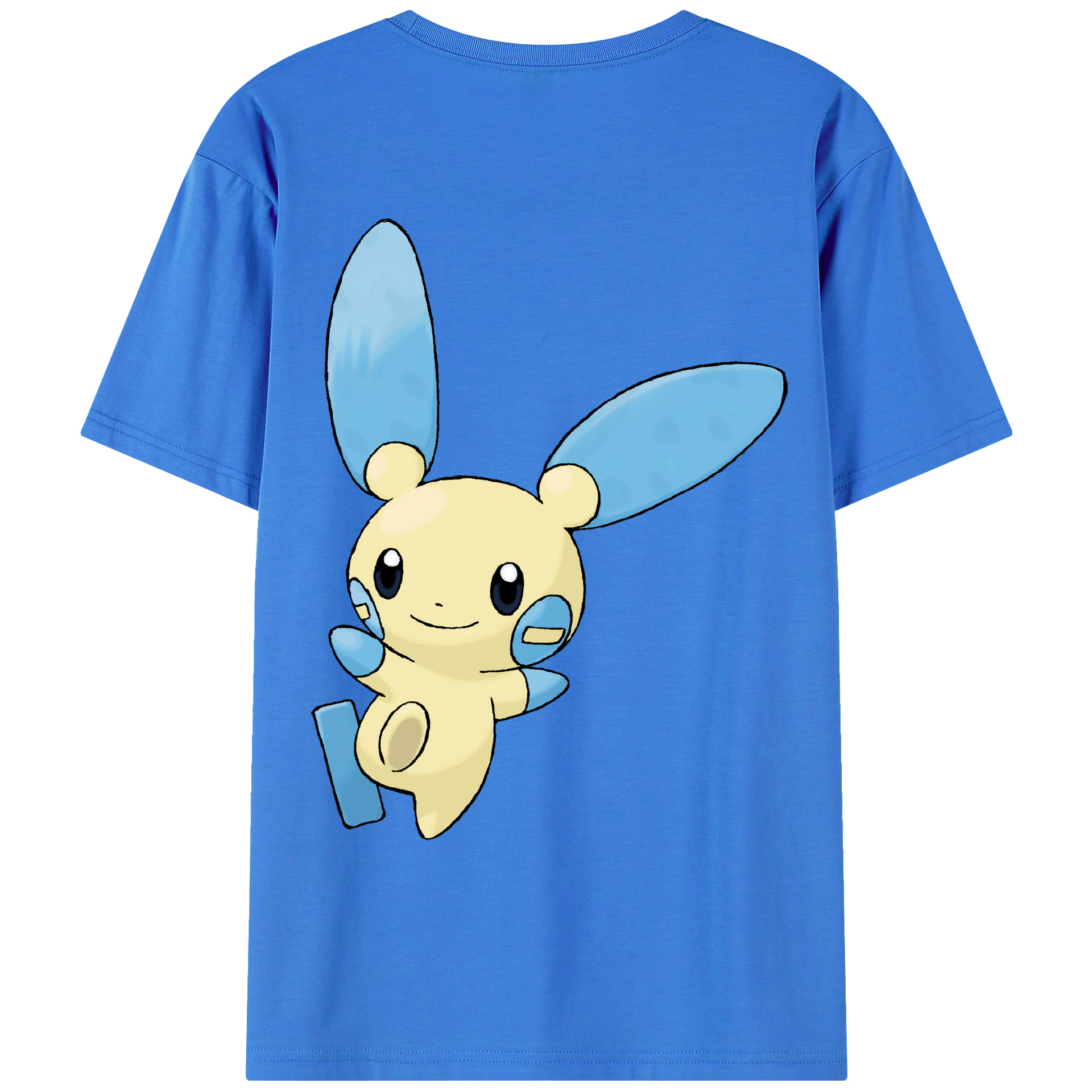 （画像用） ポケットモンスター Pokémon 綿100％ メンズ半袖Tシャツ（バックプリント） 通気性