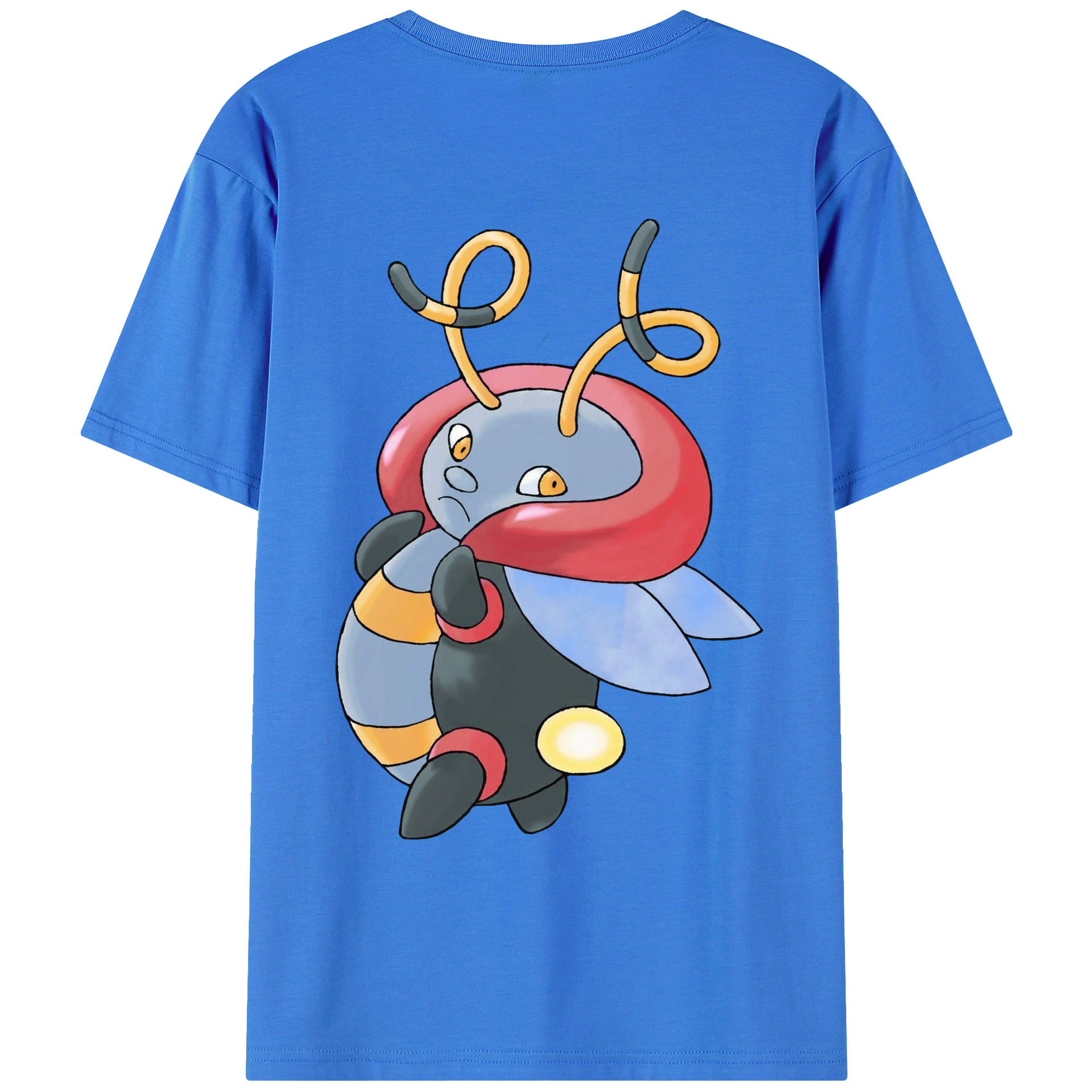 （画像用） ポケットモンスター Pokémon 綿100％ メンズ半袖Tシャツ（バックプリント） 通気性