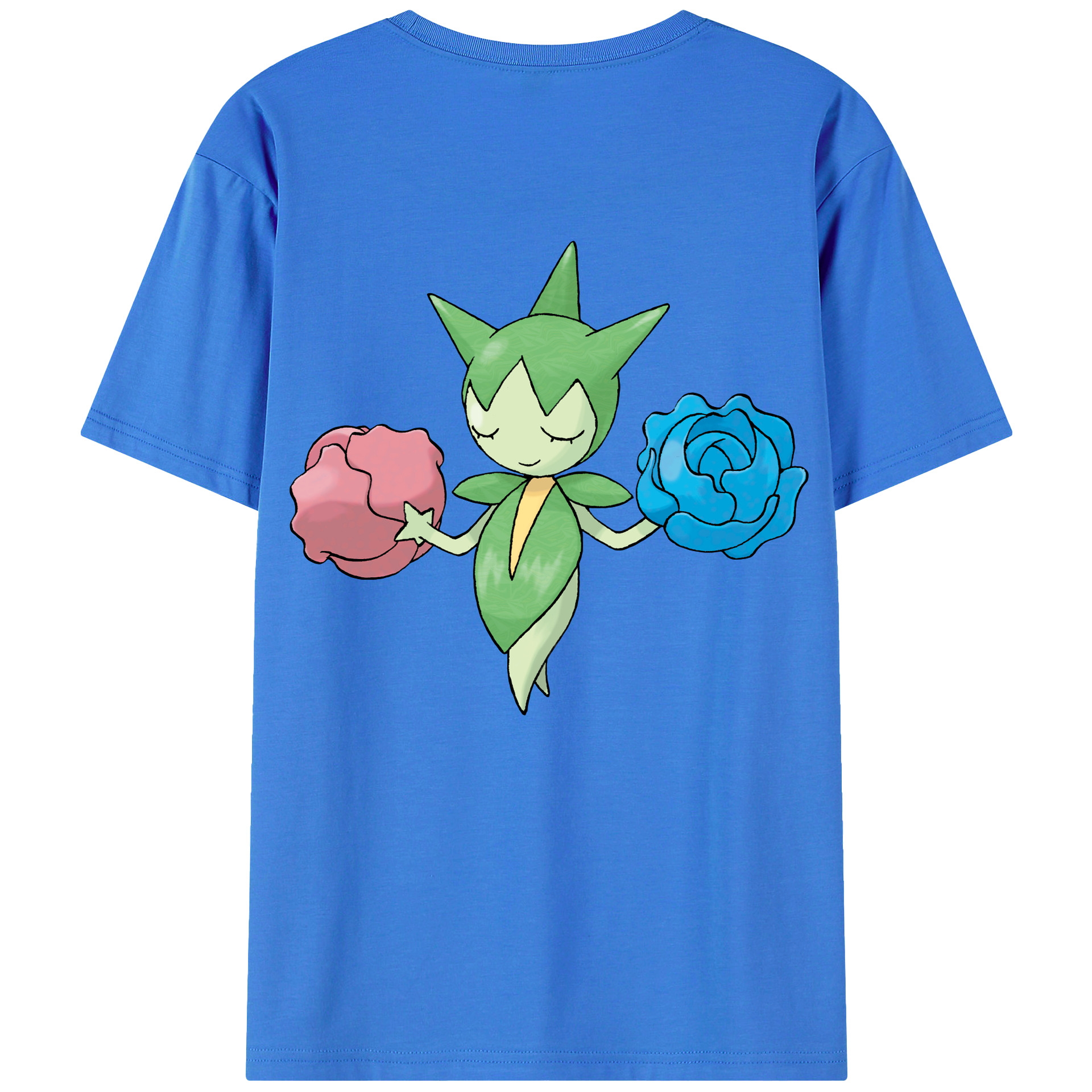 （画像用） ポケットモンスター Pokémon 綿100％ メンズ半袖Tシャツ（バックプリント） 通気性