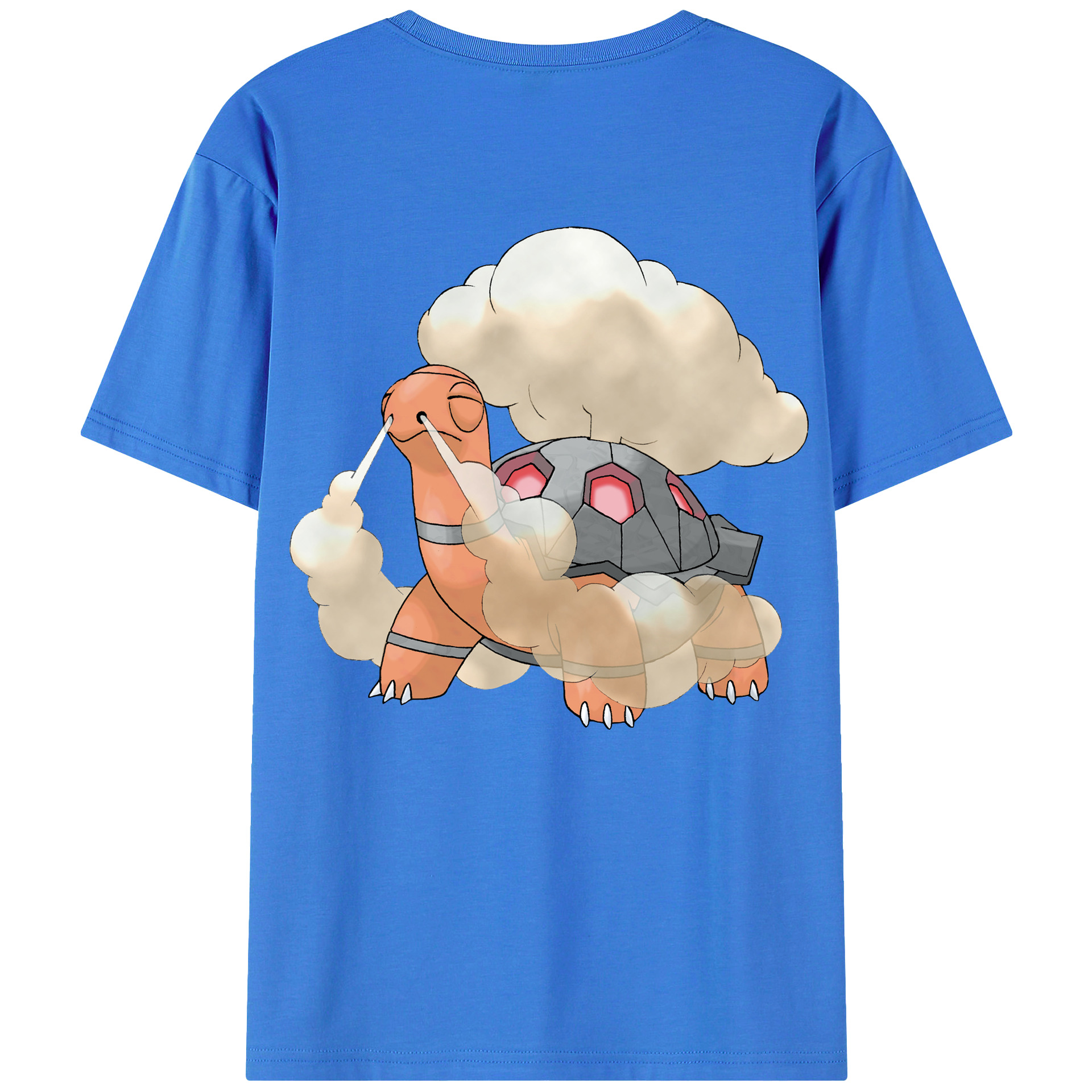 （画像用） ポケットモンスター Pokémon 綿100％ メンズ半袖Tシャツ（バックプリント） 通気性