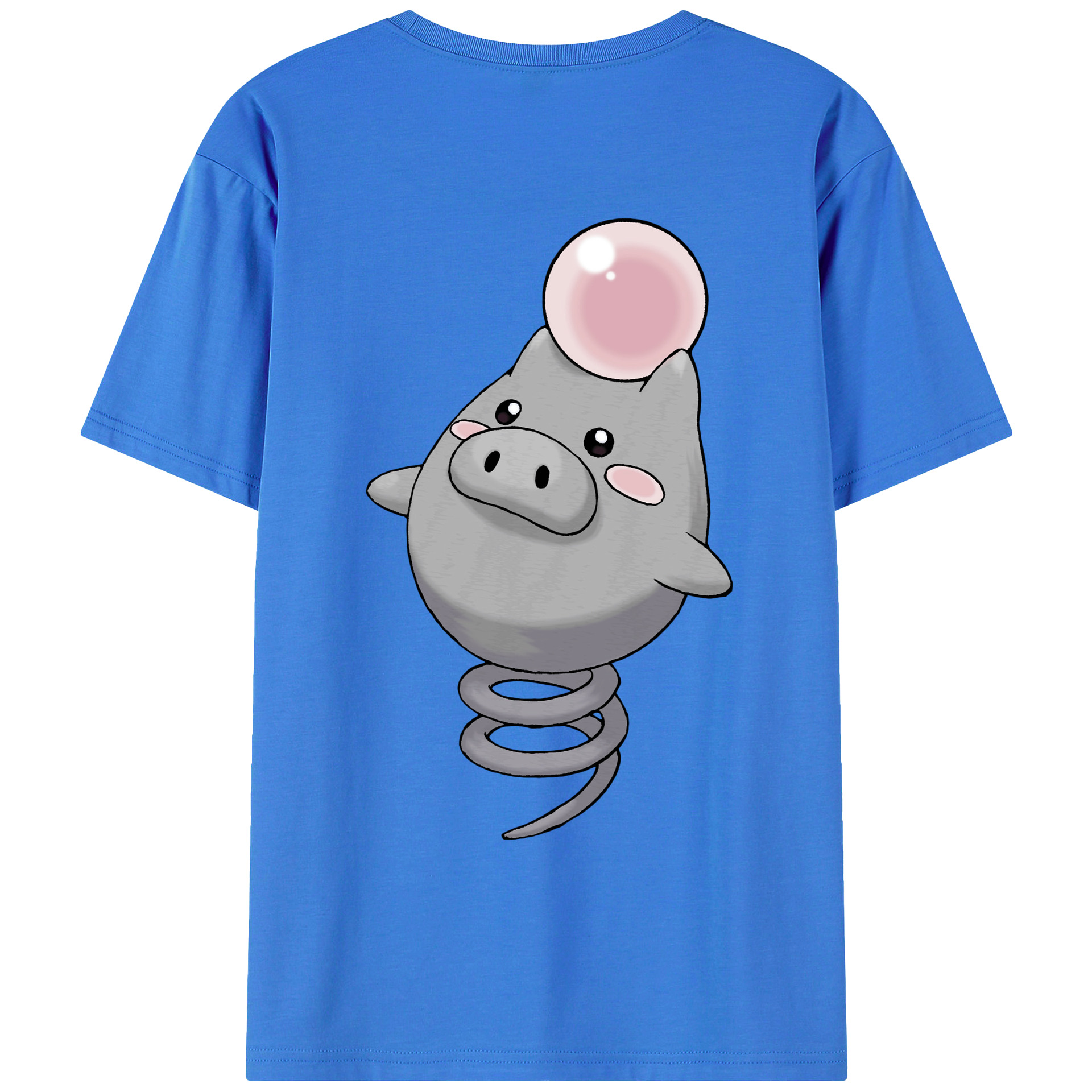 （画像用） ポケットモンスター Pokémon 綿100％ メンズ半袖Tシャツ（バックプリント） 通気性