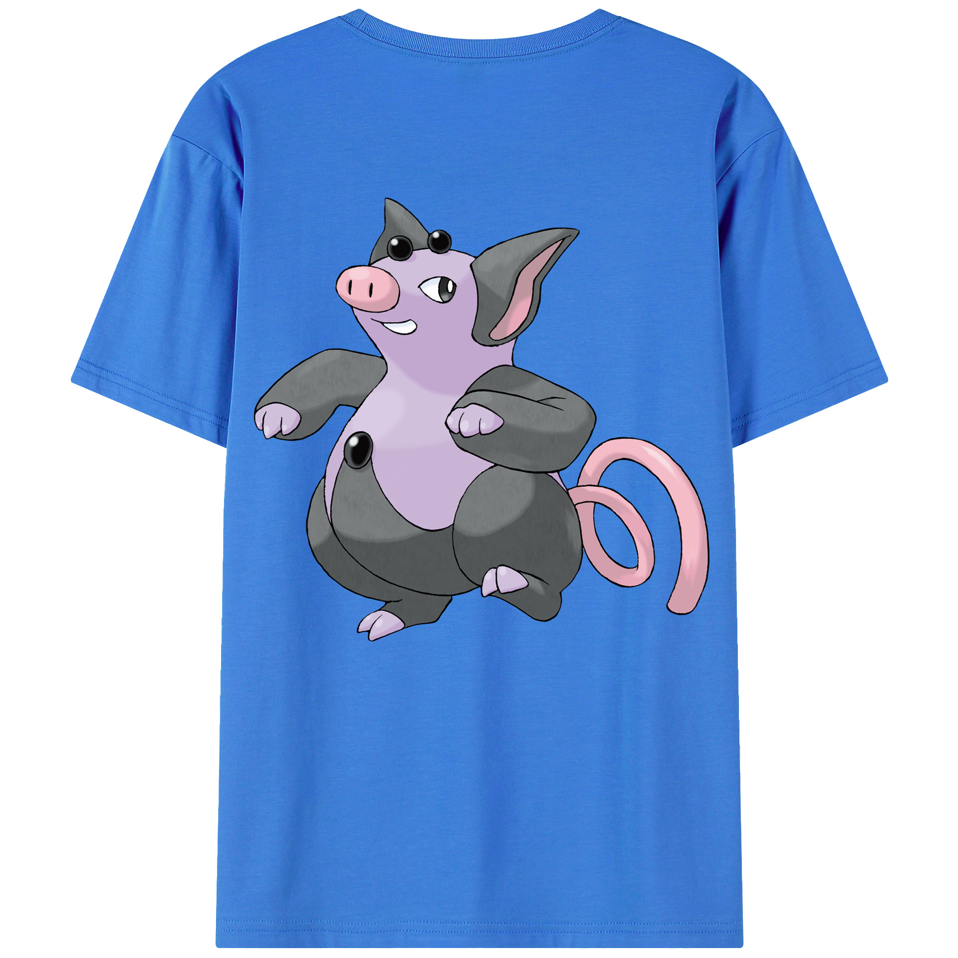 （画像用） ポケットモンスター Pokémon 綿100％ メンズ半袖Tシャツ（バックプリント） 通気性