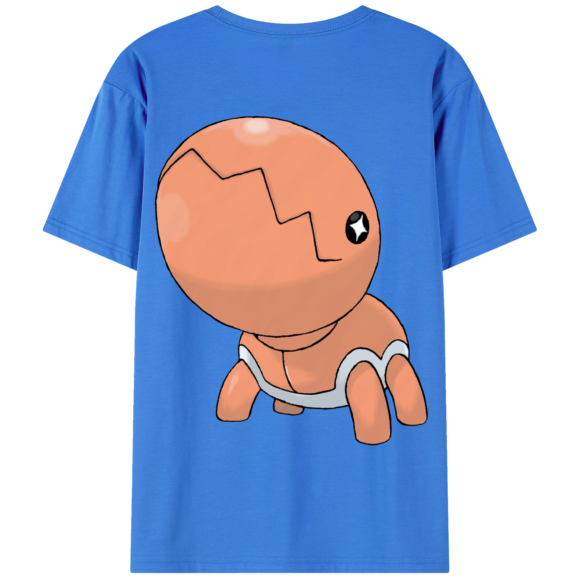 （画像用） ポケットモンスター Pokémon 綿100％ メンズ半袖Tシャツ（バックプリント） 通気性