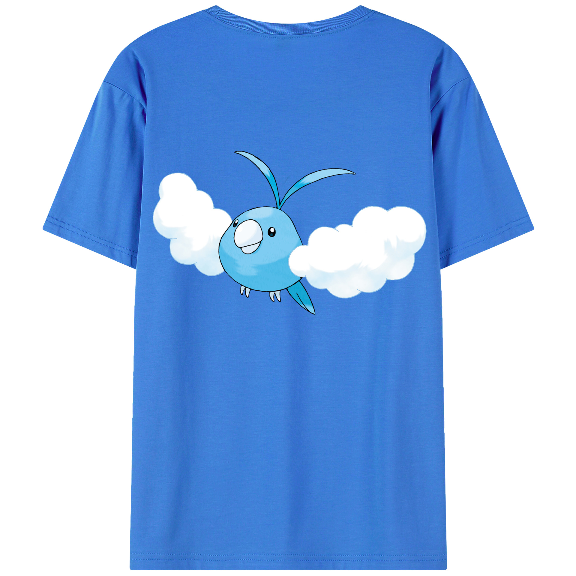 （画像用） ポケットモンスター Pokémon 綿100％ メンズ半袖Tシャツ（バックプリント） 通気性