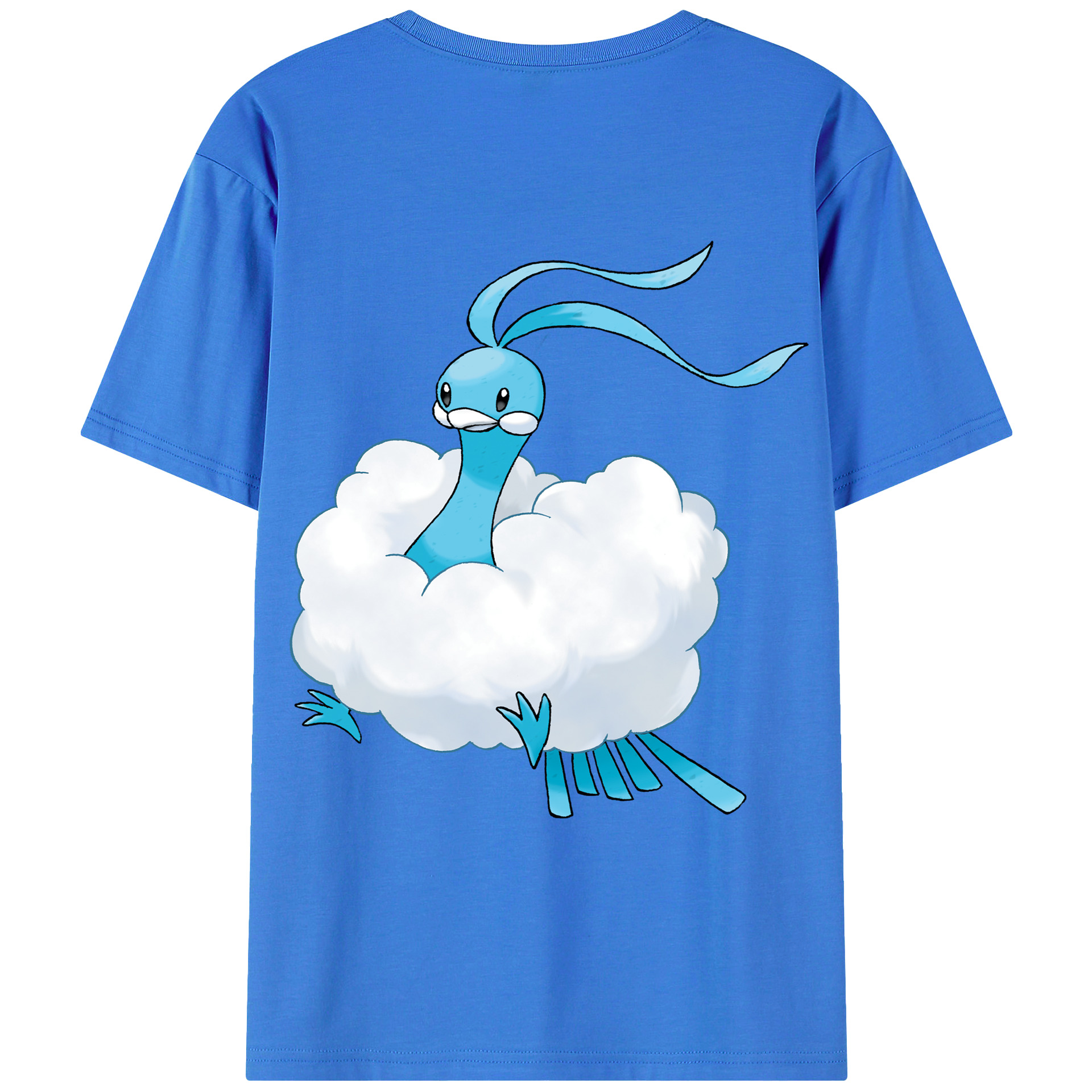 （画像用） ポケットモンスター Pokémon 綿100％ メンズ半袖Tシャツ（バックプリント） 通気性