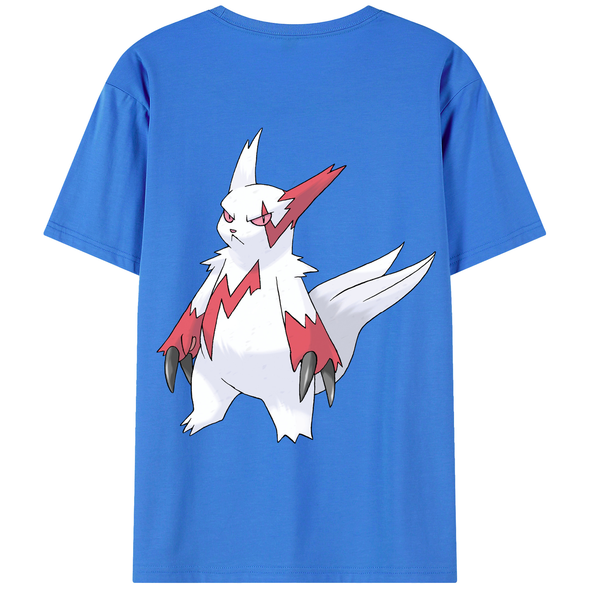 （画像用） ポケットモンスター Pokémon 綿100％ メンズ半袖Tシャツ（バックプリント） 通気性