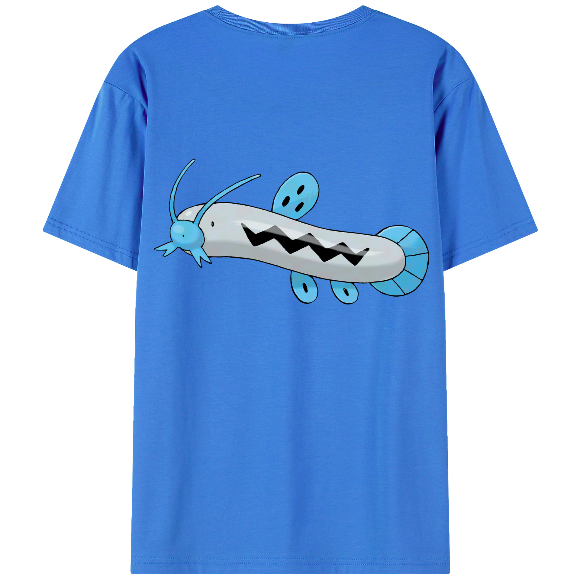 （画像用） ポケットモンスター Pokémon 綿100％ メンズ半袖Tシャツ（バックプリント） 通気性