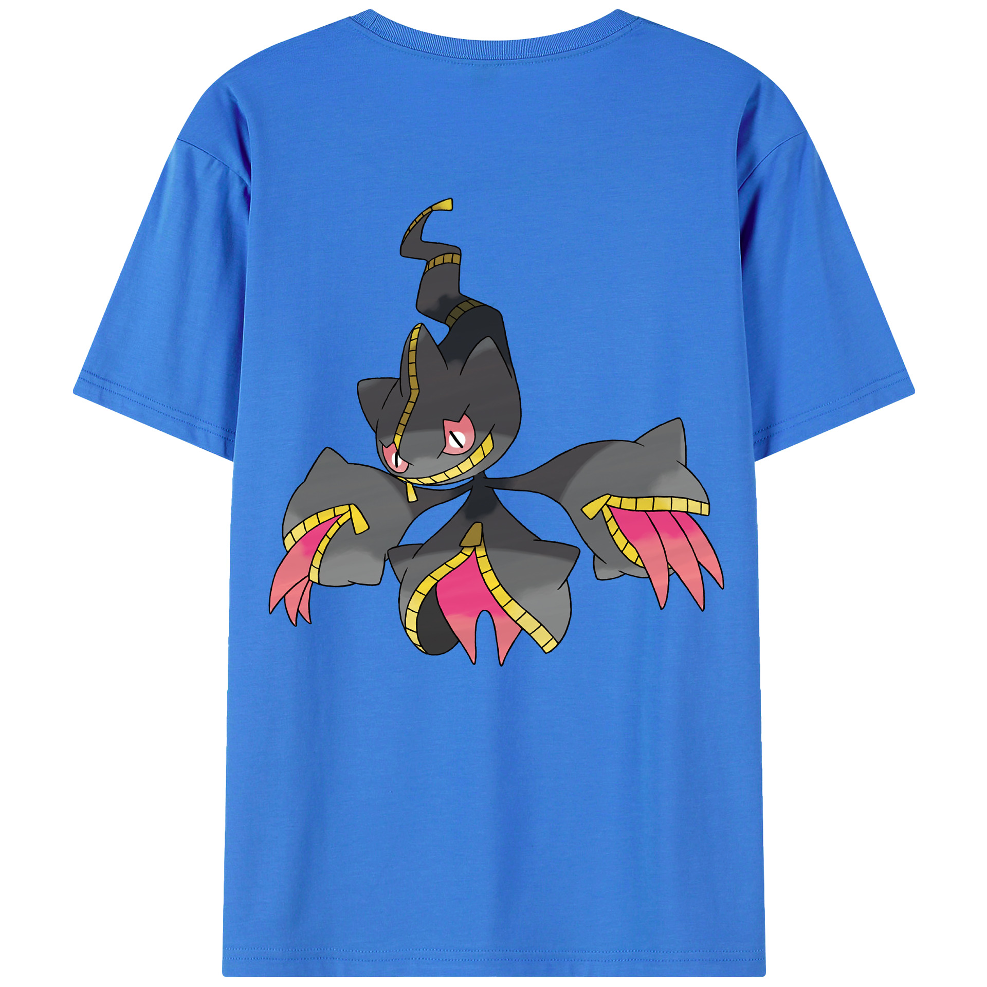 （画像用） ポケットモンスター Pokémon 綿100％ メンズ半袖Tシャツ（バックプリント） 通気性