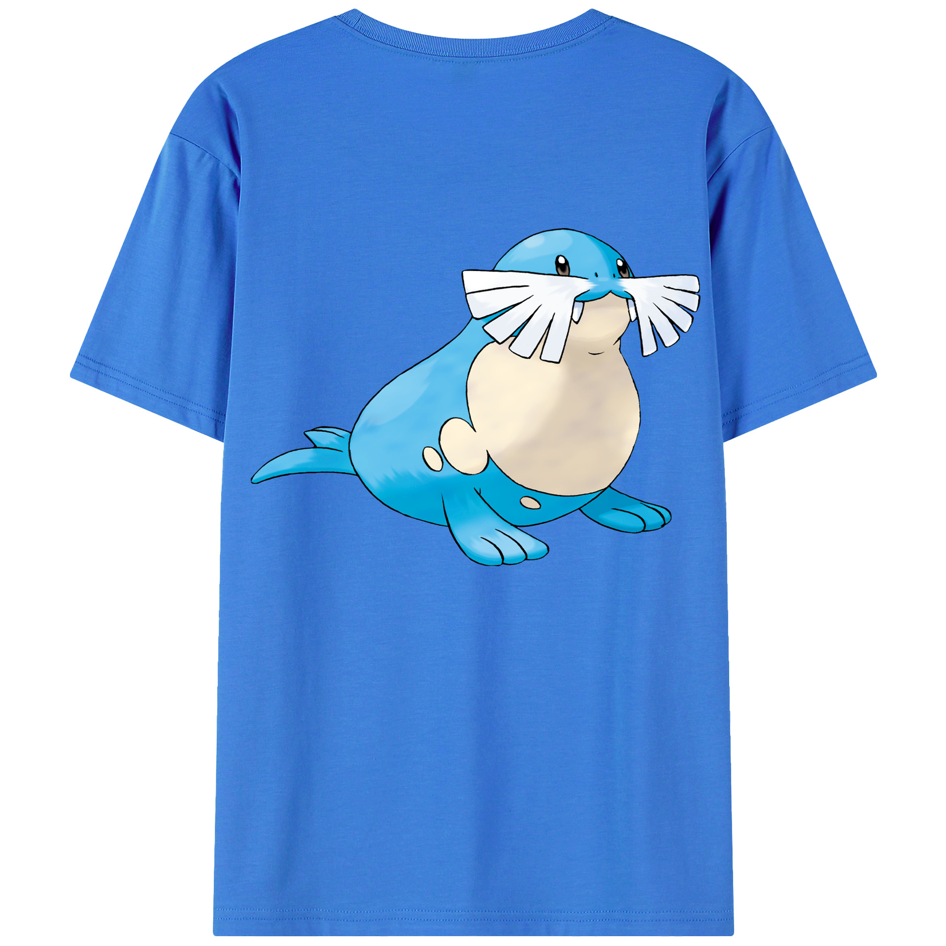 （画像用） ポケットモンスター Pokémon 綿100％ メンズ半袖Tシャツ（バックプリント） 通気性