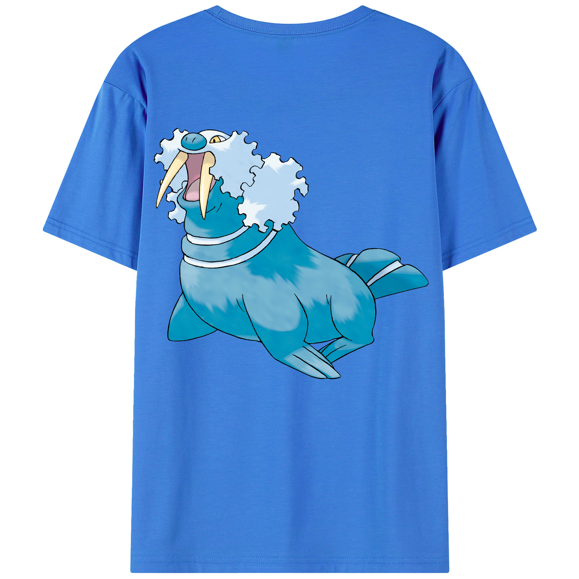 （画像用） ポケットモンスター Pokémon 綿100％ メンズ半袖Tシャツ（バックプリント） 通気性
