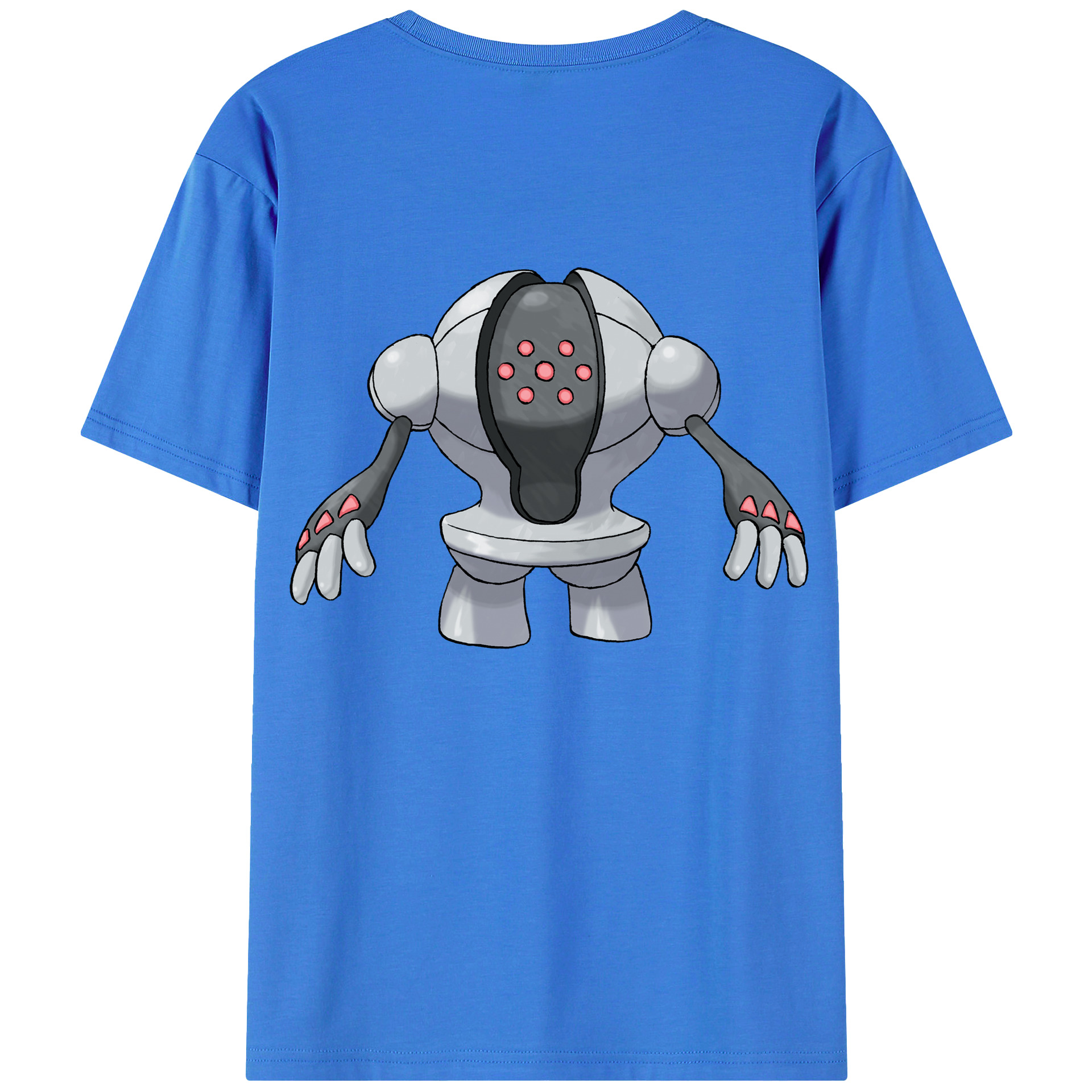 （画像用） ポケットモンスター Pokémon 綿100％ メンズ半袖Tシャツ（バックプリント） 通気性