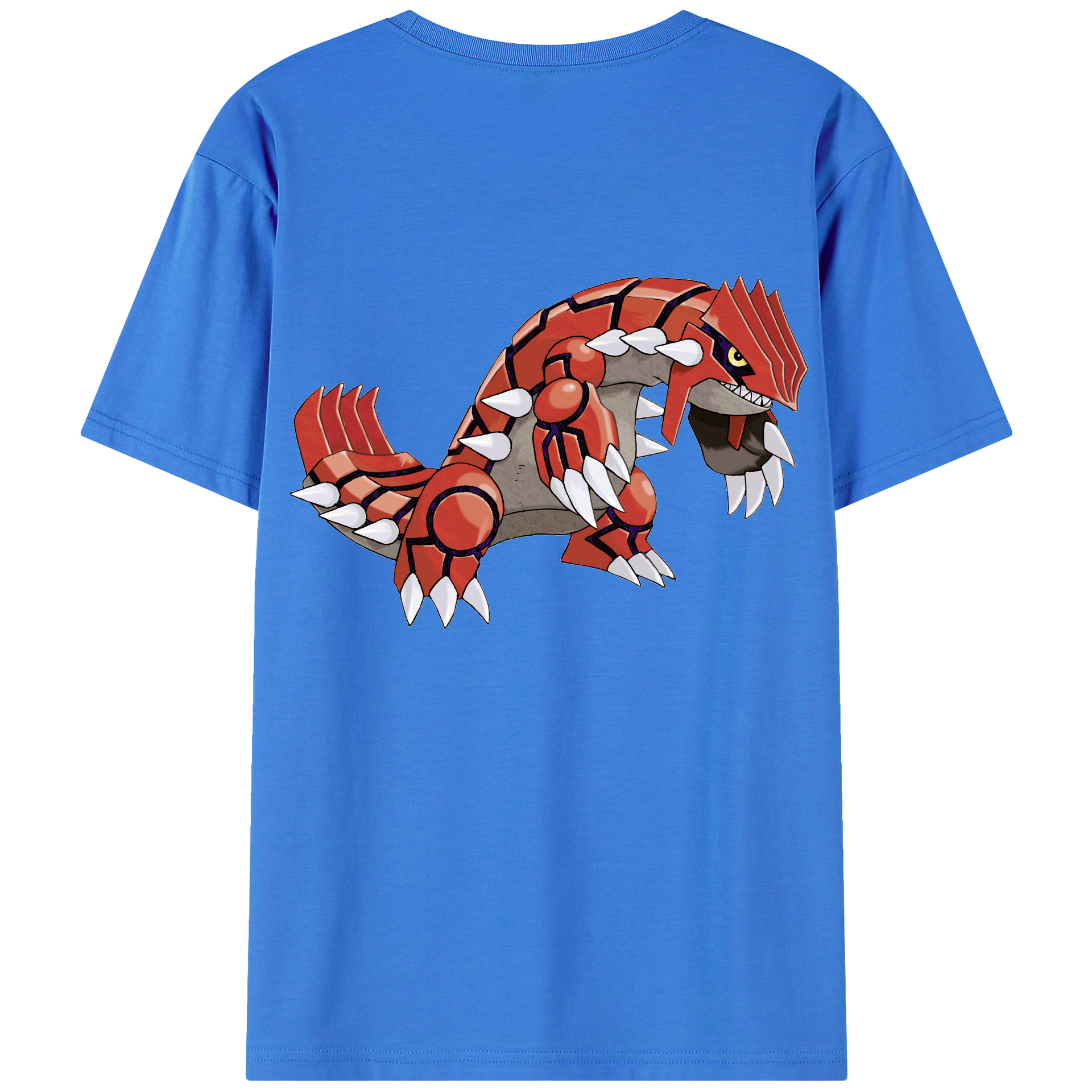（画像用） ポケットモンスター Pokémon 綿100％ メンズ半袖Tシャツ（バックプリント） 通気性