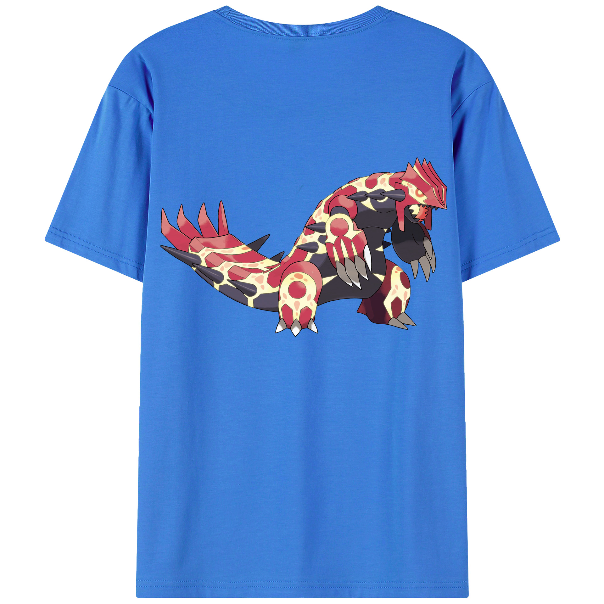 （画像用） ポケットモンスター Pokémon 綿100％ メンズ半袖Tシャツ（バックプリント） 通気性