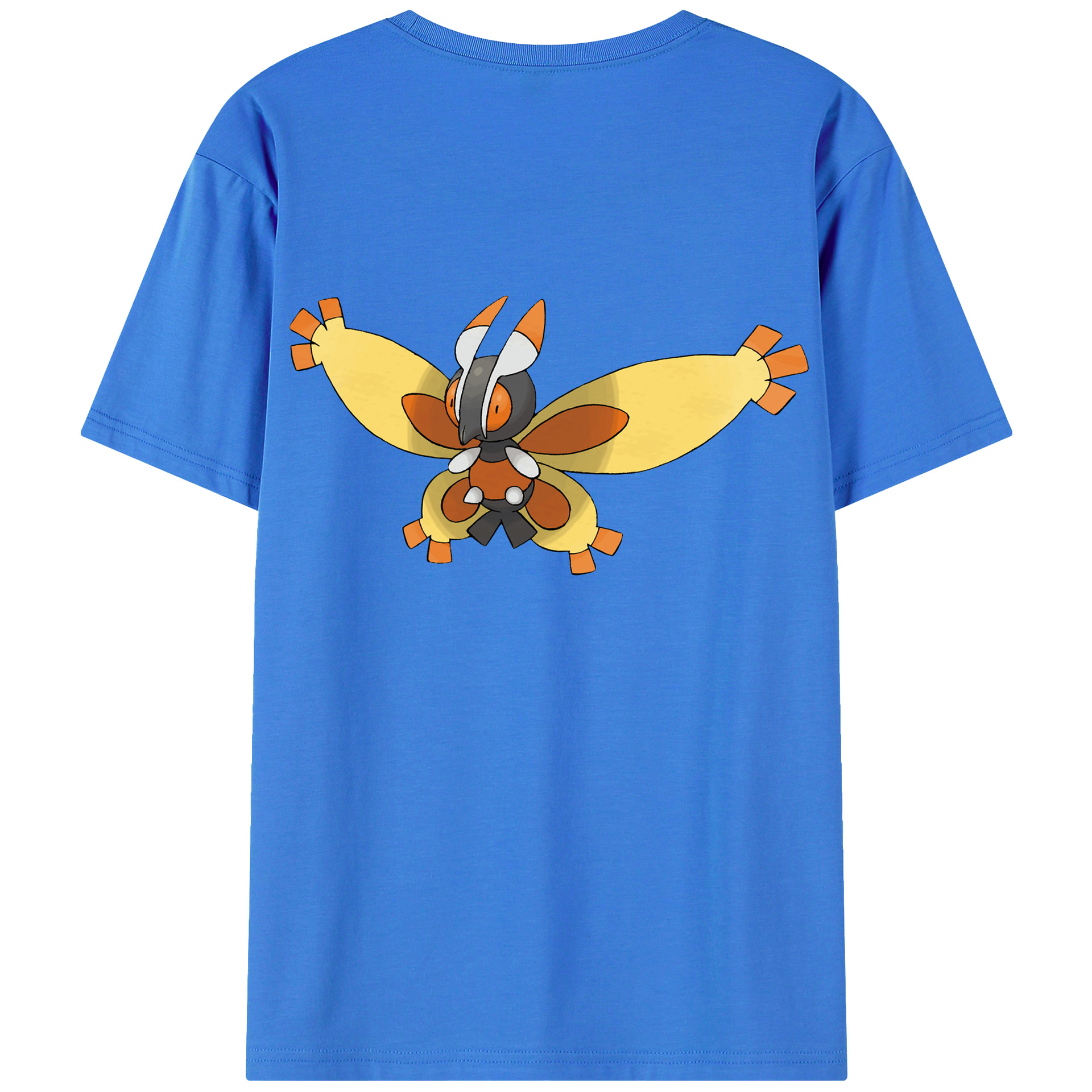 （画像用） ポケットモンスター Pokémon 綿100％ メンズ半袖Tシャツ（バックプリント） 通気性