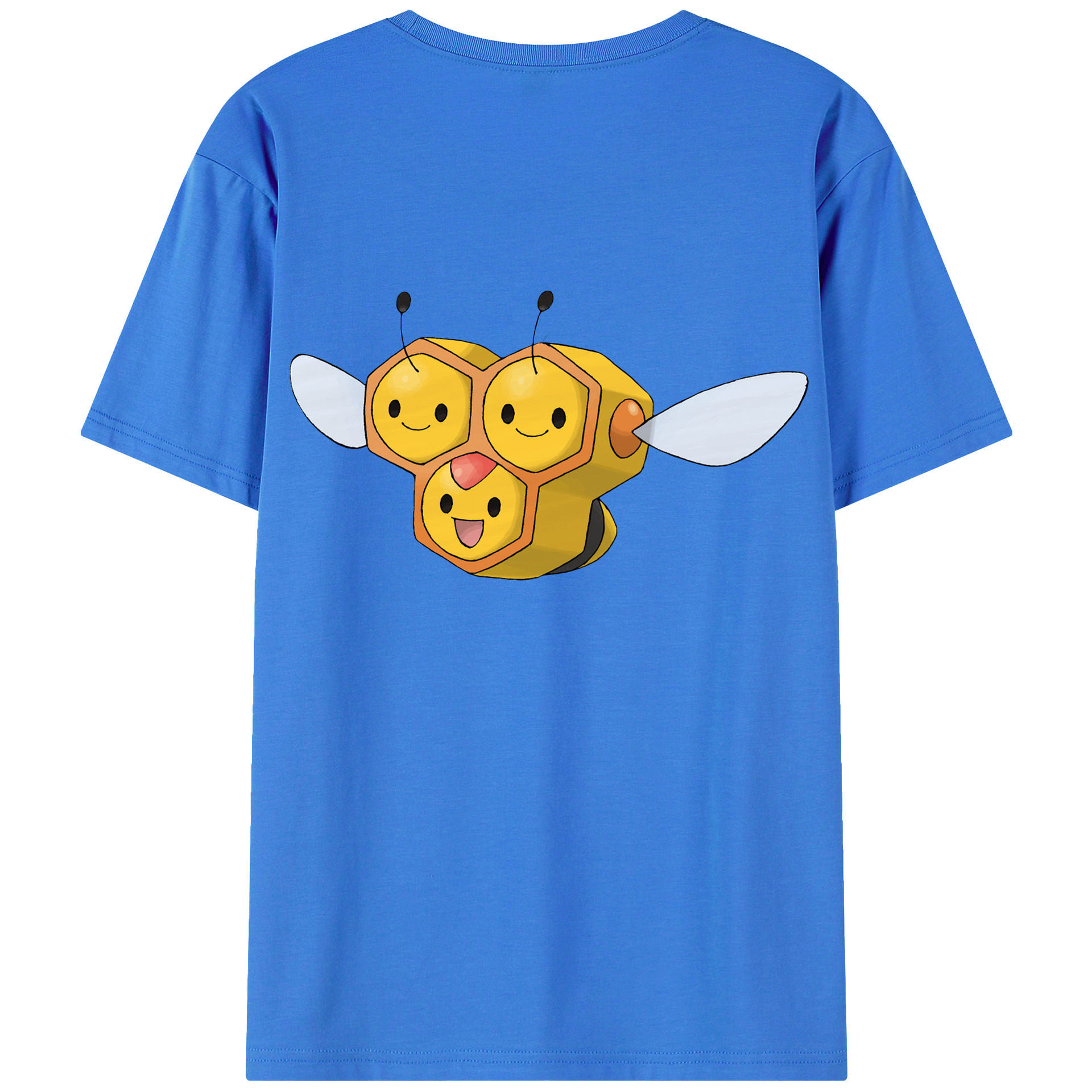 （画像用） ポケットモンスター Pokémon 綿100％ メンズ半袖Tシャツ（バックプリント） 通気性