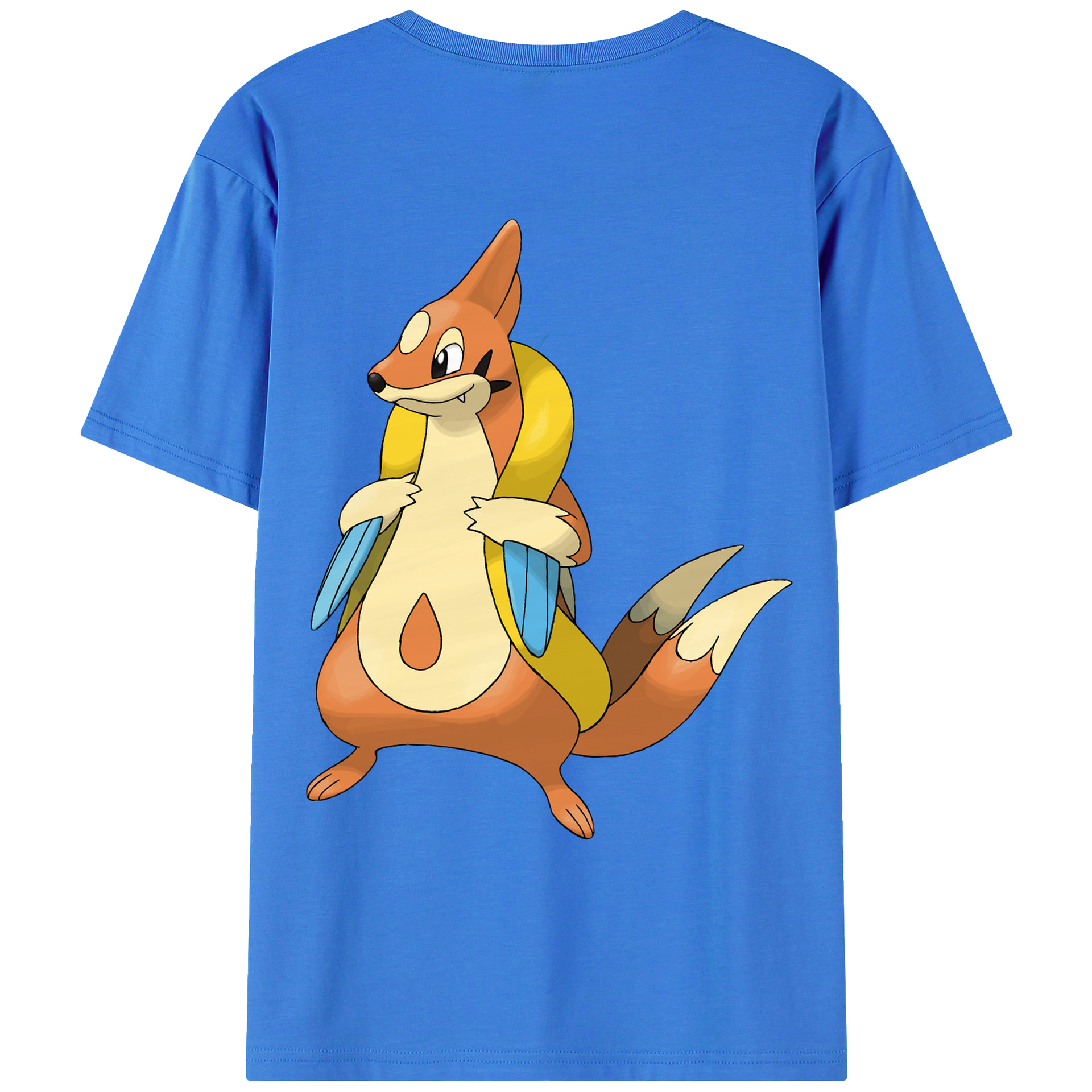 （画像用） ポケットモンスター Pokémon 綿100％ メンズ半袖Tシャツ（バックプリント） 通気性
