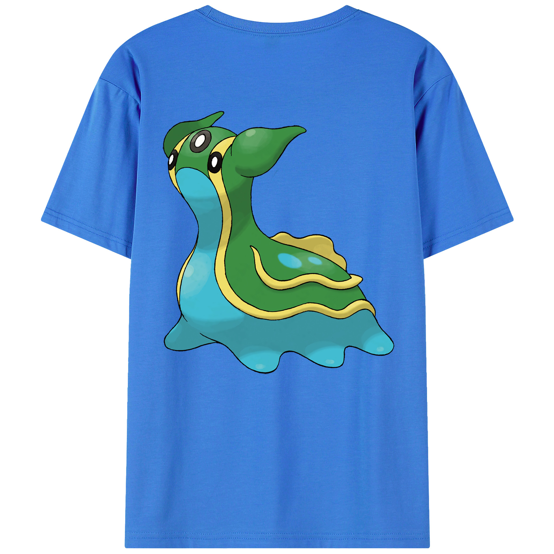 （画像用） ポケットモンスター Pokémon 綿100％ メンズ半袖Tシャツ（バックプリント） 通気性
