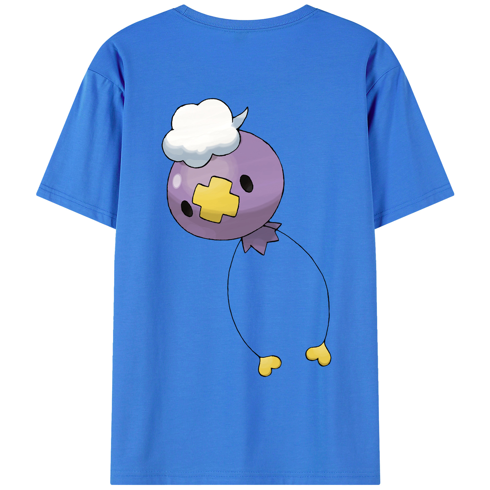 （画像用） ポケットモンスター Pokémon 綿100％ メンズ半袖Tシャツ（バックプリント） 通気性