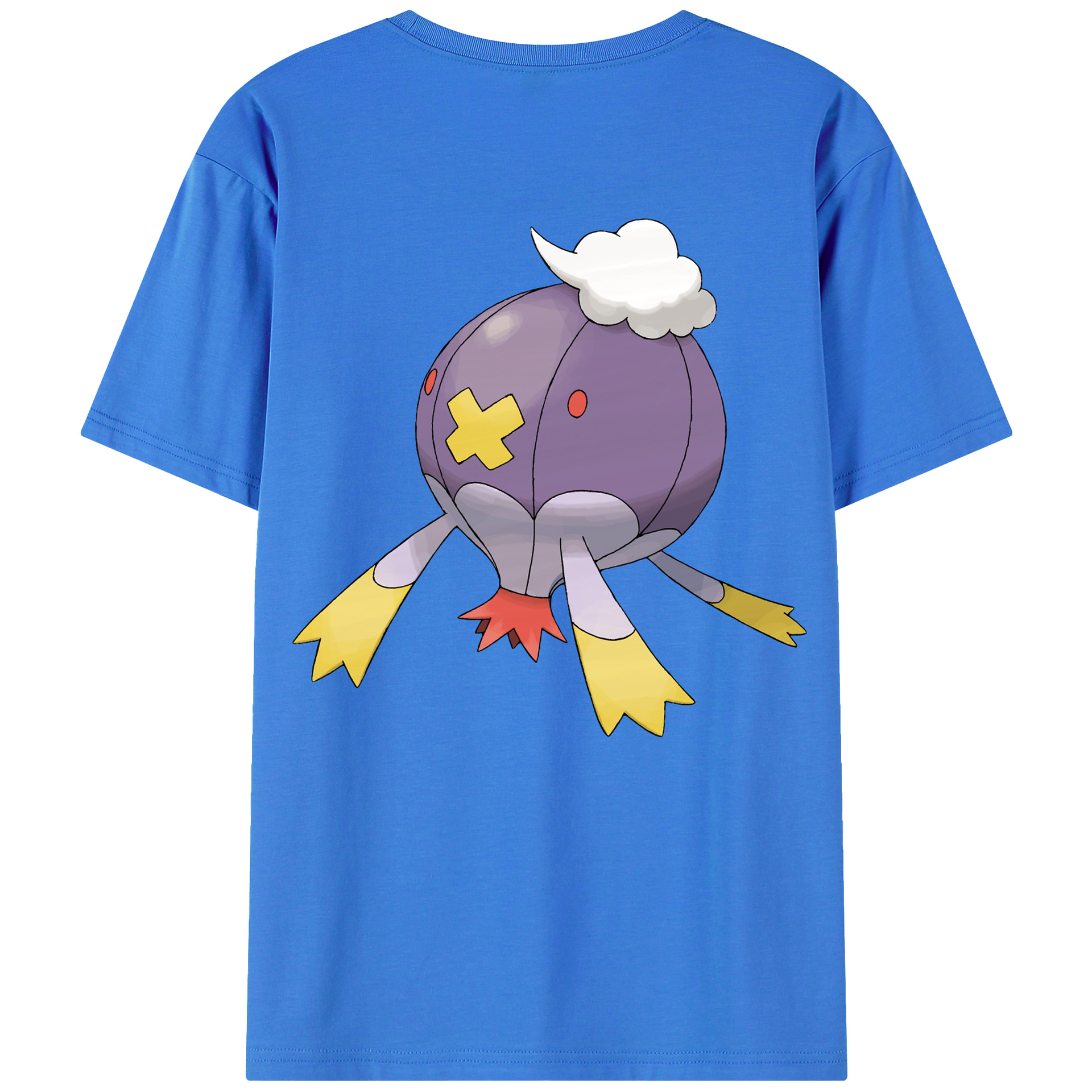 （画像用） ポケットモンスター Pokémon 綿100％ メンズ半袖Tシャツ（バックプリント） 通気性