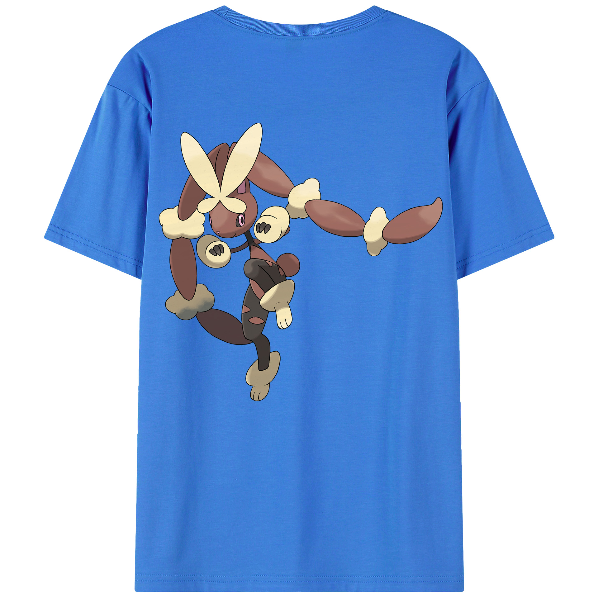 （画像用） ポケットモンスター Pokémon 綿100％ メンズ半袖Tシャツ（バックプリント） 通気性