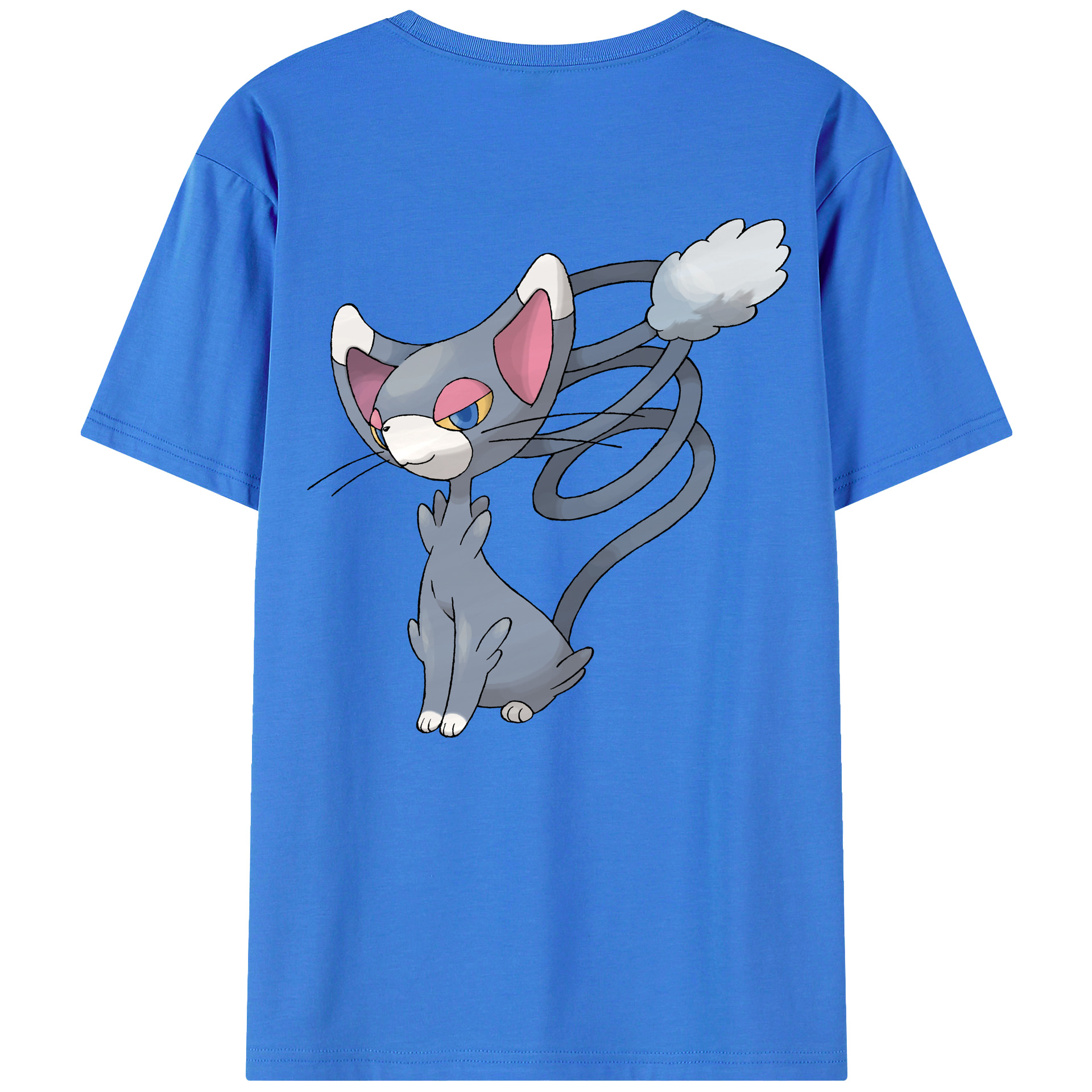 （画像用） ポケットモンスター Pokémon 綿100％ メンズ半袖Tシャツ（バックプリント） 通気性