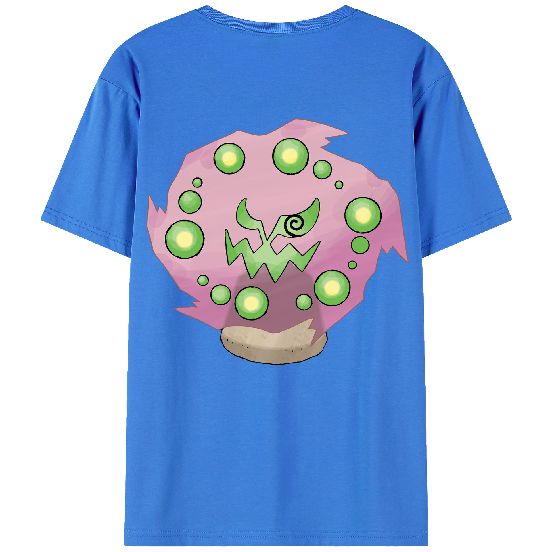 （画像用） ポケットモンスター Pokémon 綿100％ メンズ半袖Tシャツ（バックプリント） 通気性