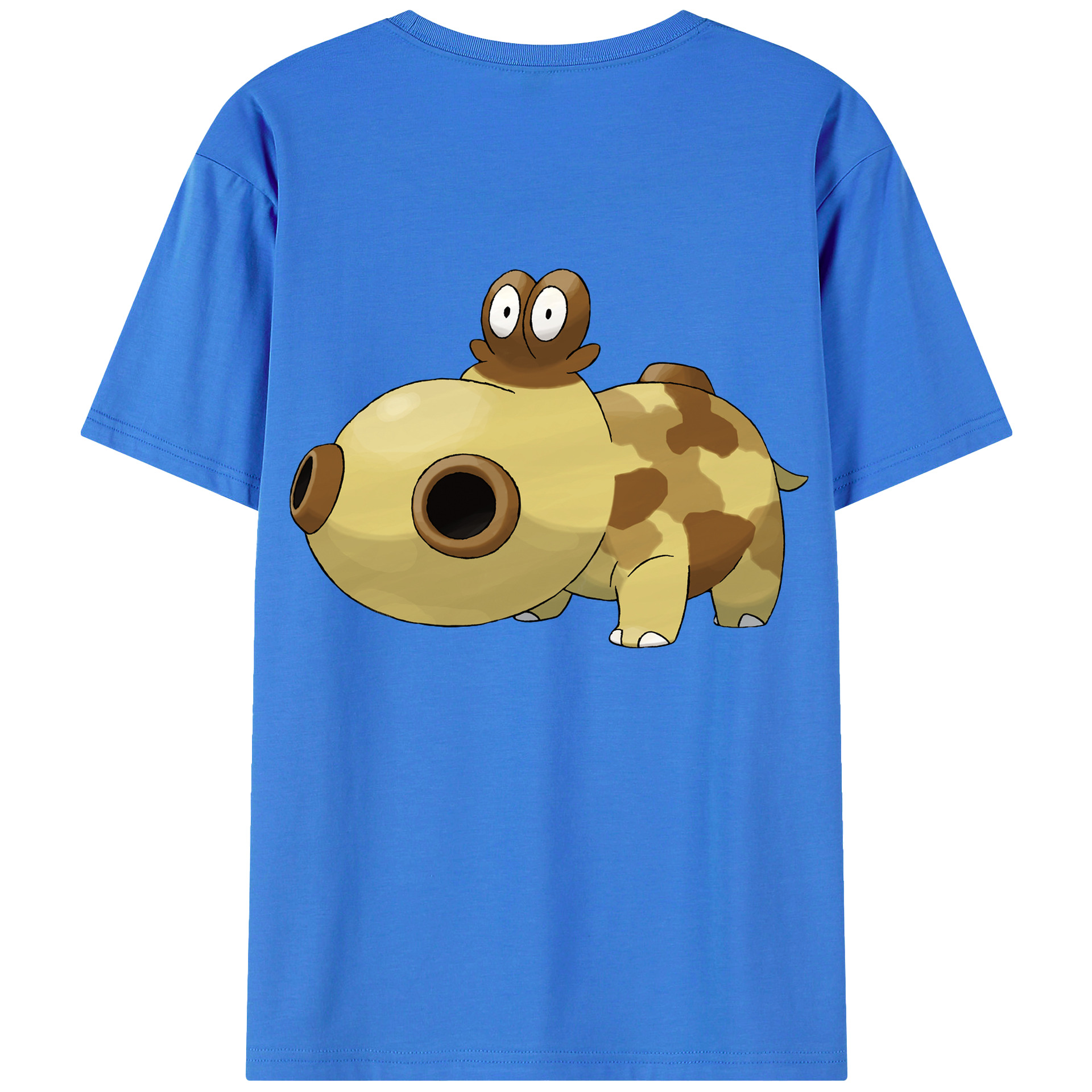 （画像用） ポケットモンスター Pokémon 綿100％ メンズ半袖Tシャツ（バックプリント） 通気性