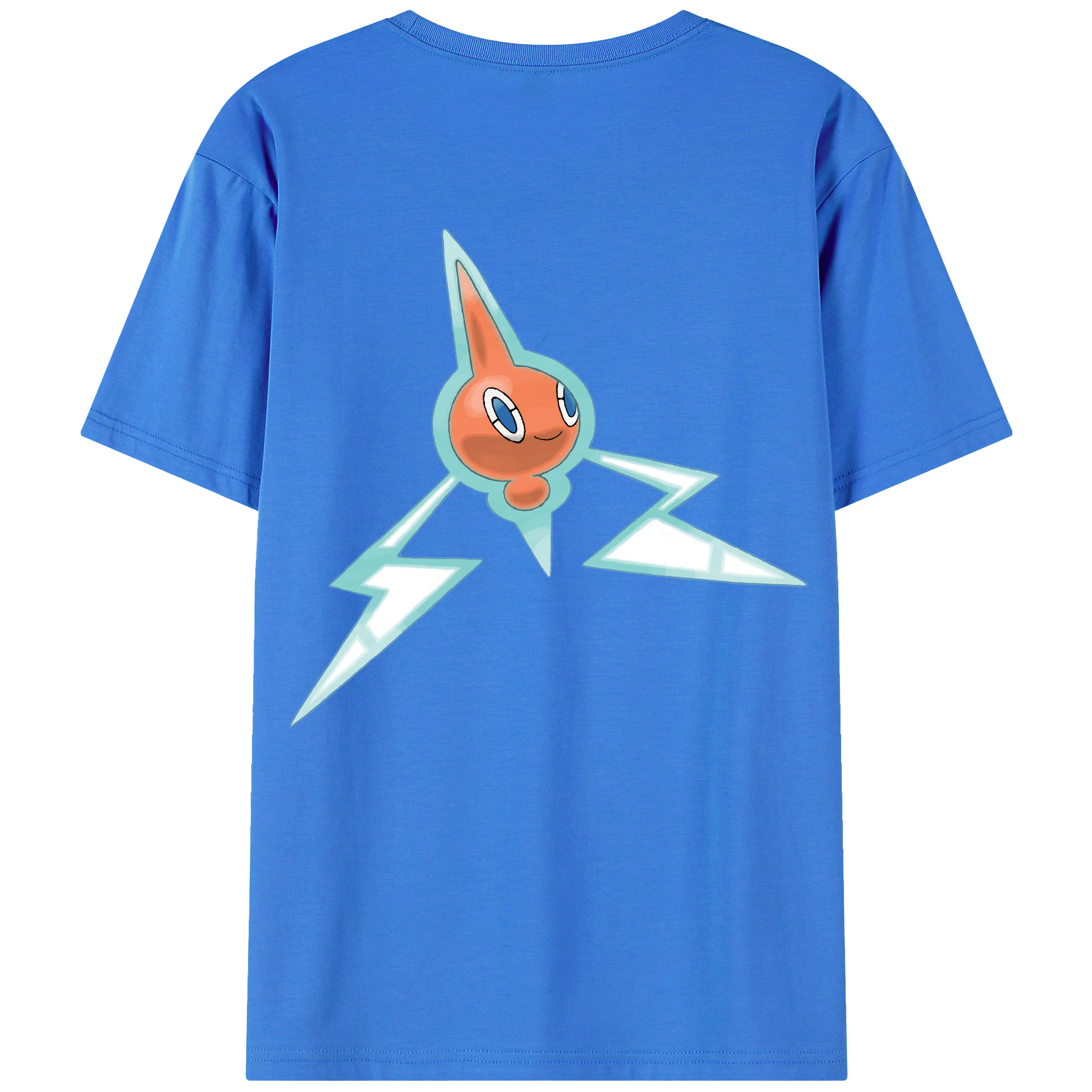 （画像用） ポケットモンスター Pokémon 綿100％ メンズ半袖Tシャツ（バックプリント） 通気性