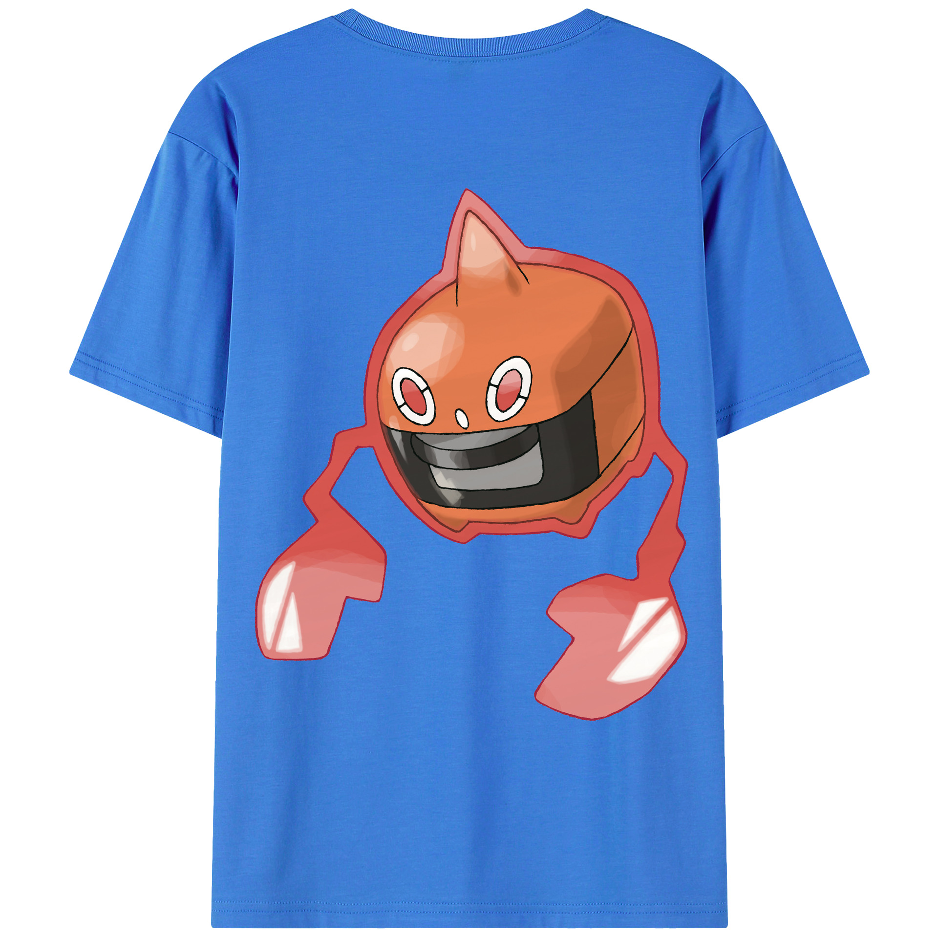 （画像用） ポケットモンスター Pokémon 綿100％ メンズ半袖Tシャツ（バックプリント） 通気性