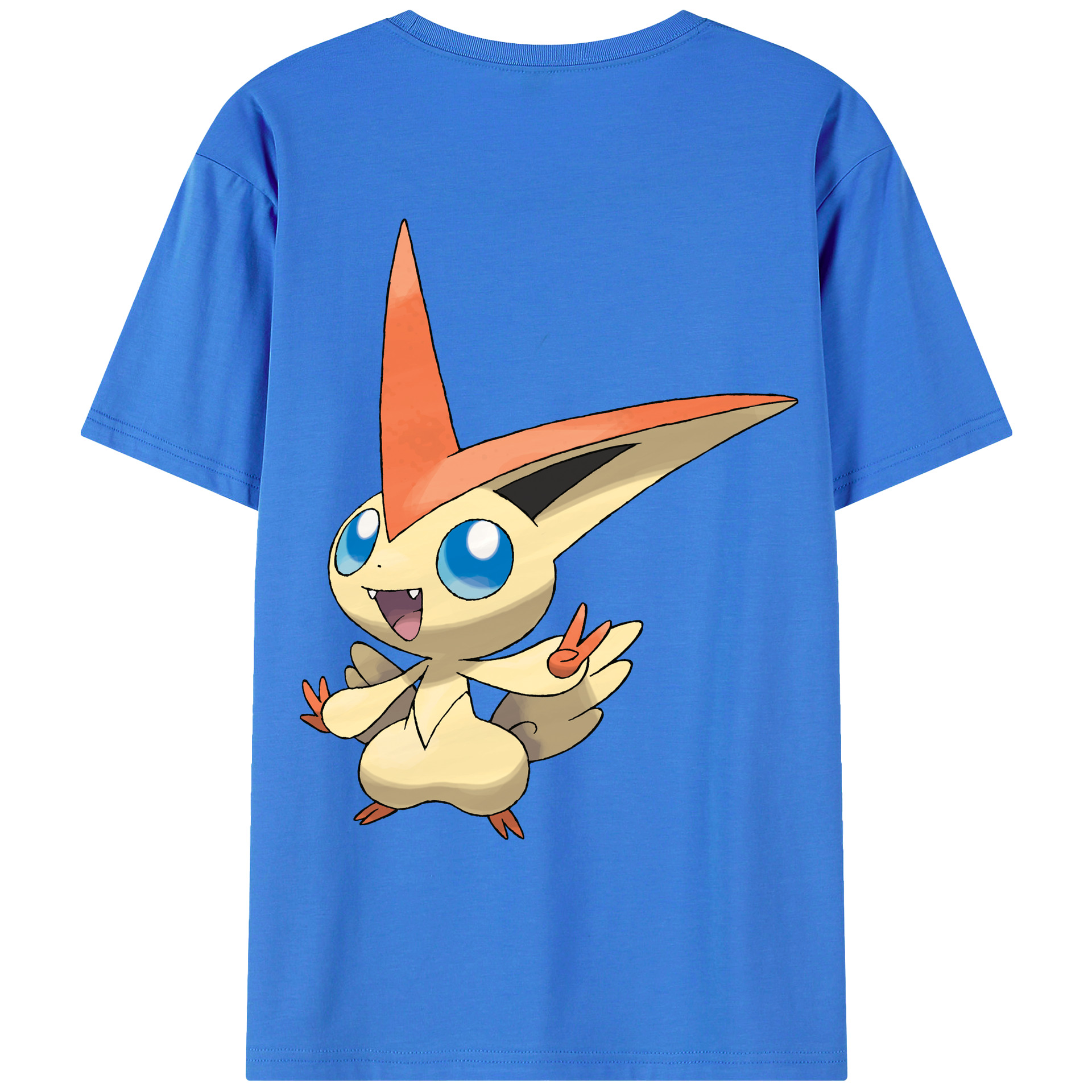（画像用） ポケットモンスター Pokémon 綿100％ メンズ半袖Tシャツ（バックプリント） 通気性