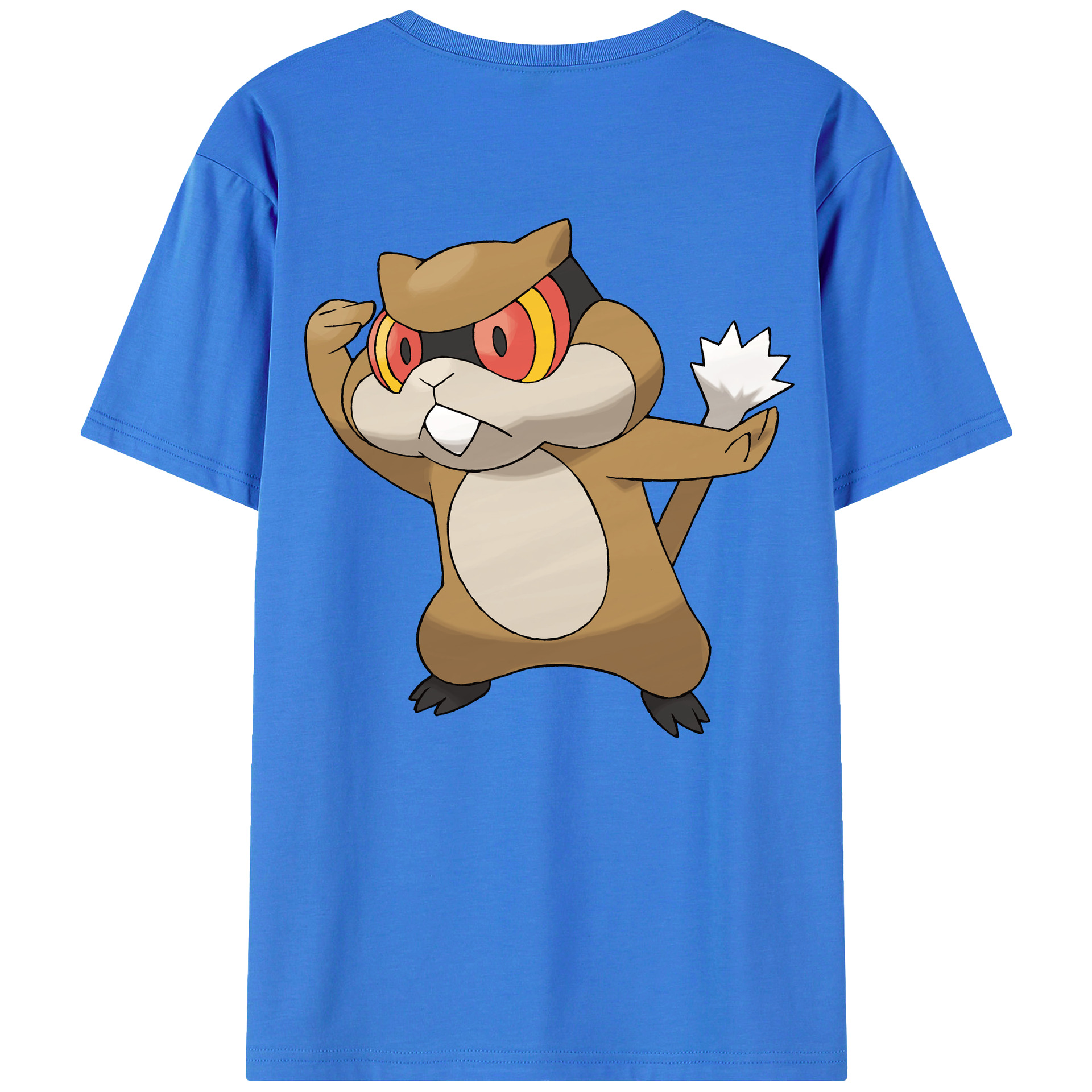 （画像用） ポケットモンスター Pokémon 綿100％ メンズ半袖Tシャツ（バックプリント） 通気性