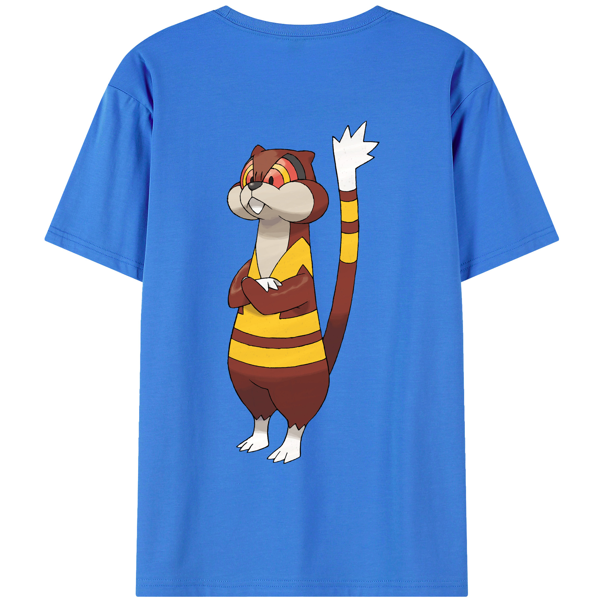 （画像用） ポケットモンスター Pokémon 綿100％ メンズ半袖Tシャツ（バックプリント） 通気性