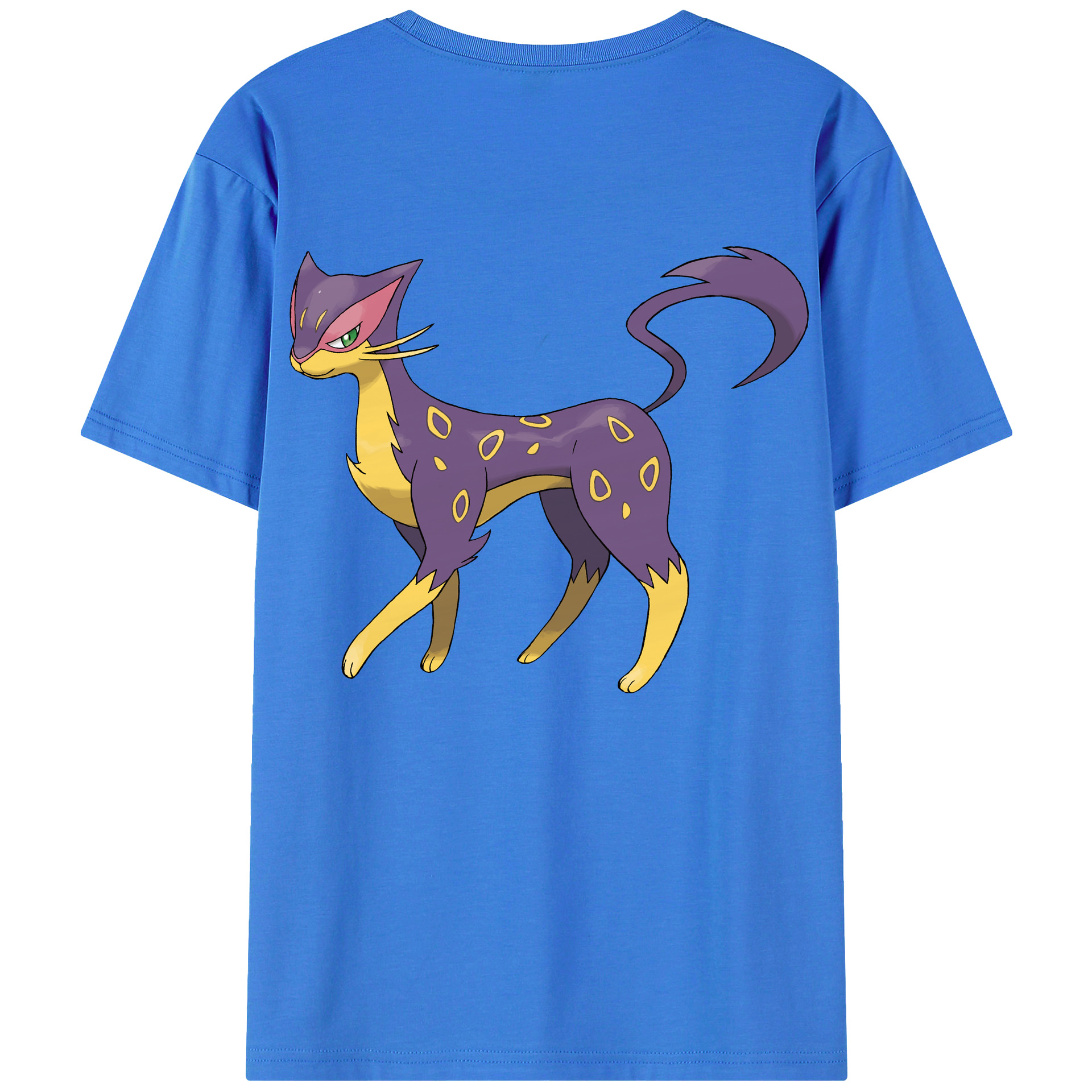（画像用） ポケットモンスター Pokémon 綿100％ メンズ半袖Tシャツ（バックプリント） 通気性