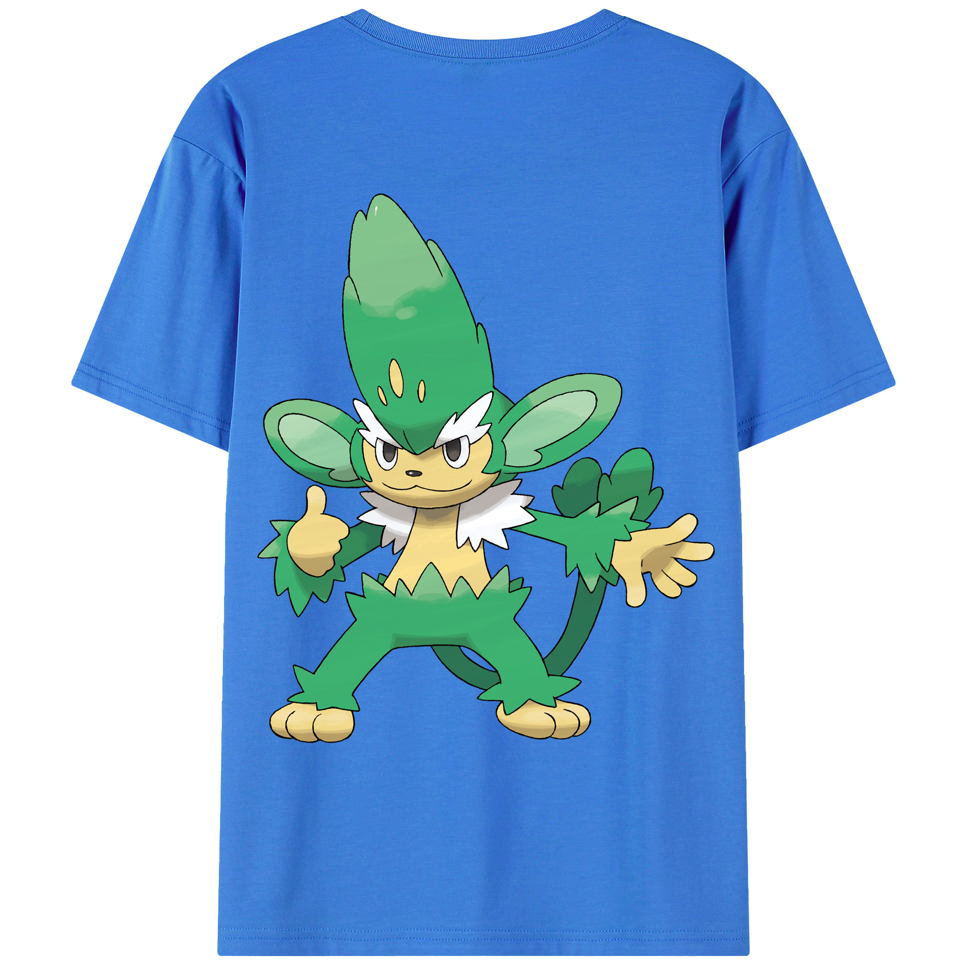 （画像用） ポケットモンスター Pokémon 綿100％ メンズ半袖Tシャツ（バックプリント） 通気性